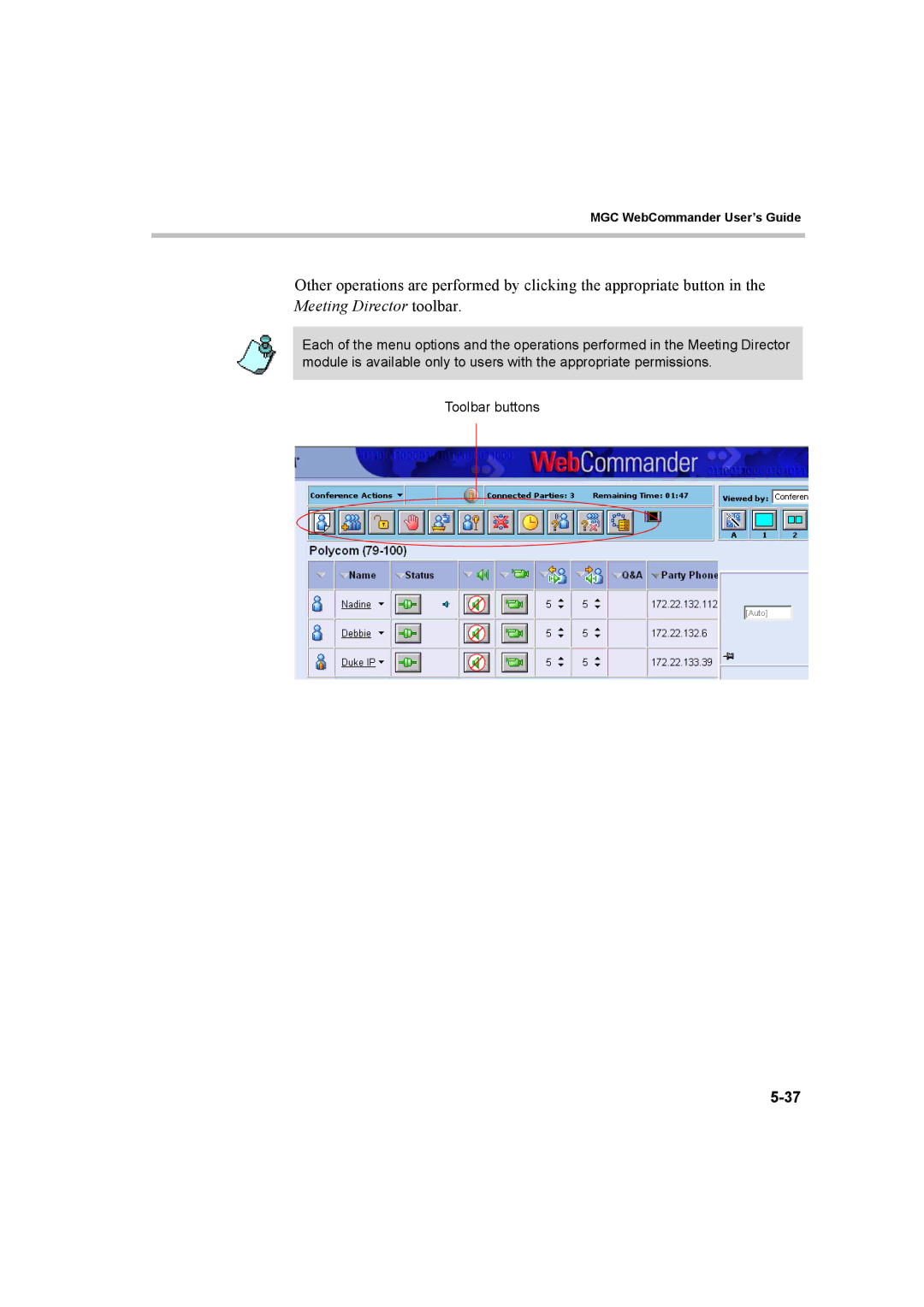 Polycom 8 manual MGC WebCommander User’s Guide 