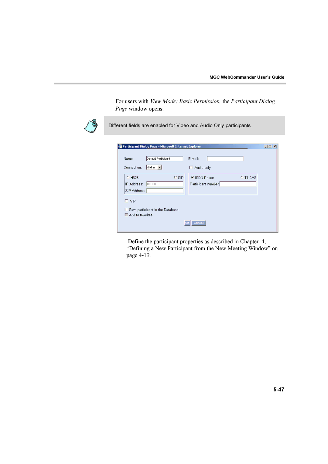 Polycom 8 manual Window opens 