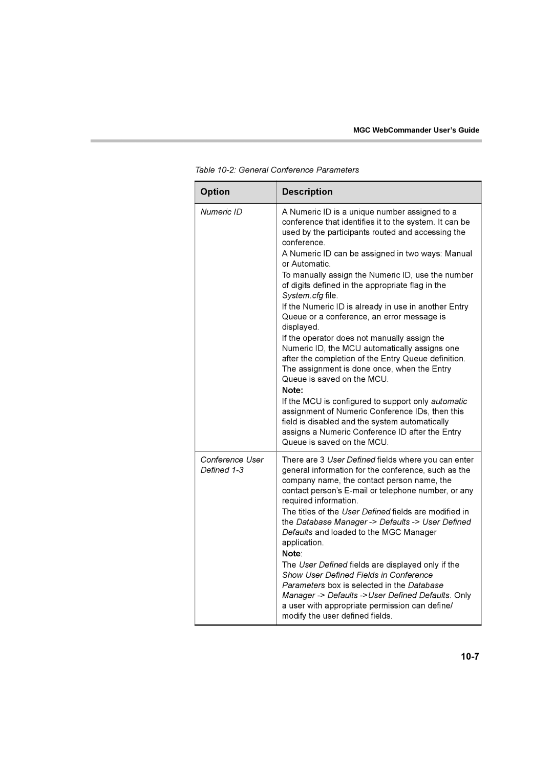 Polycom 8 manual 10-7 