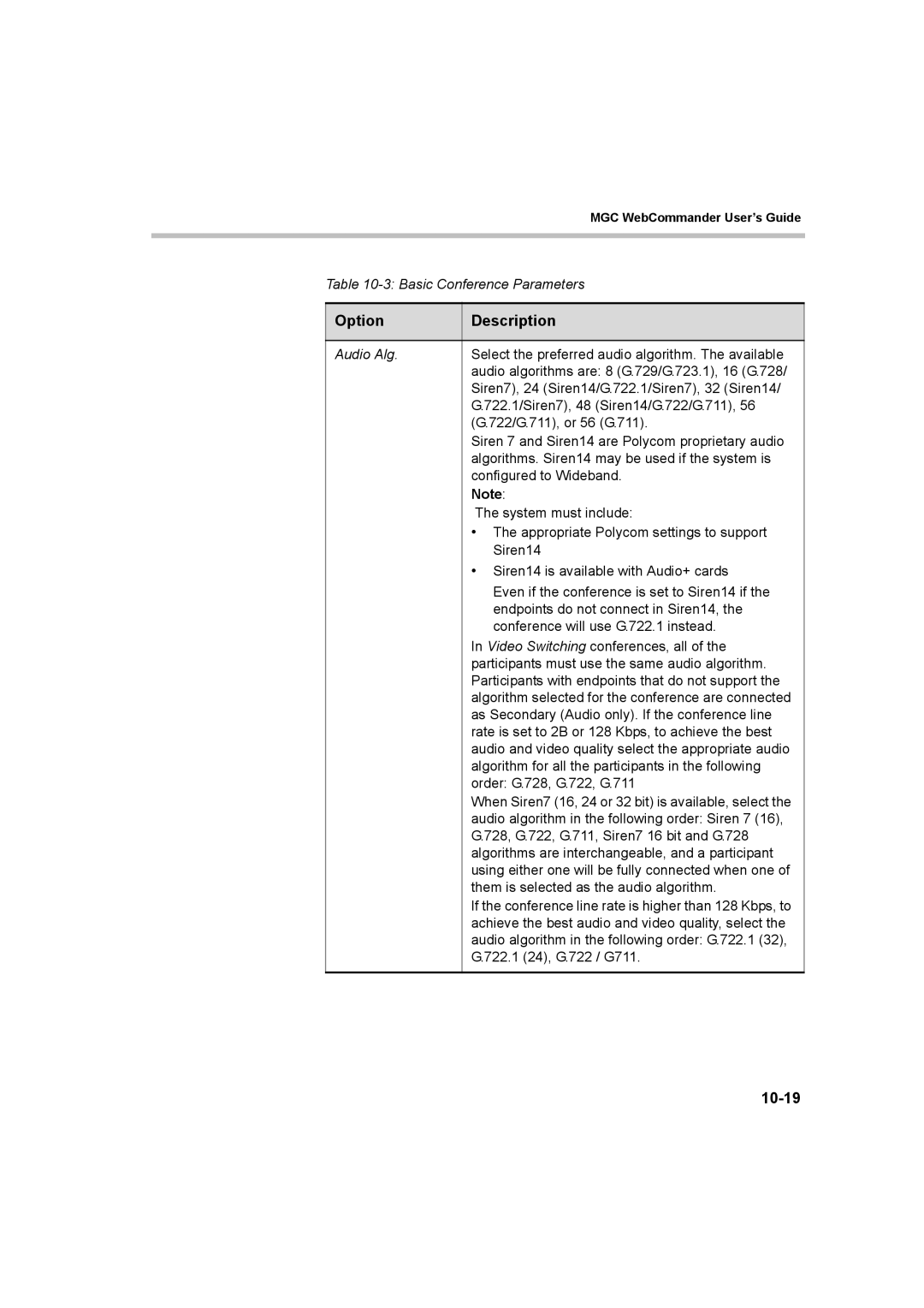 Polycom 8 manual 10-19 