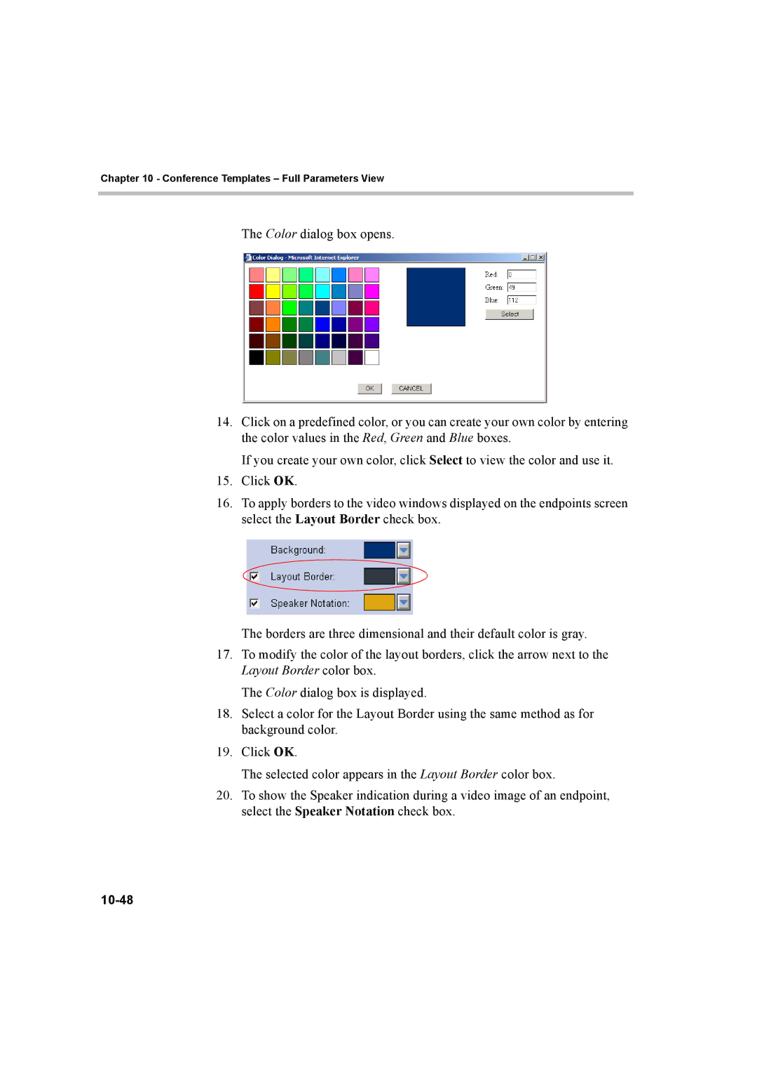 Polycom manual 10-48 