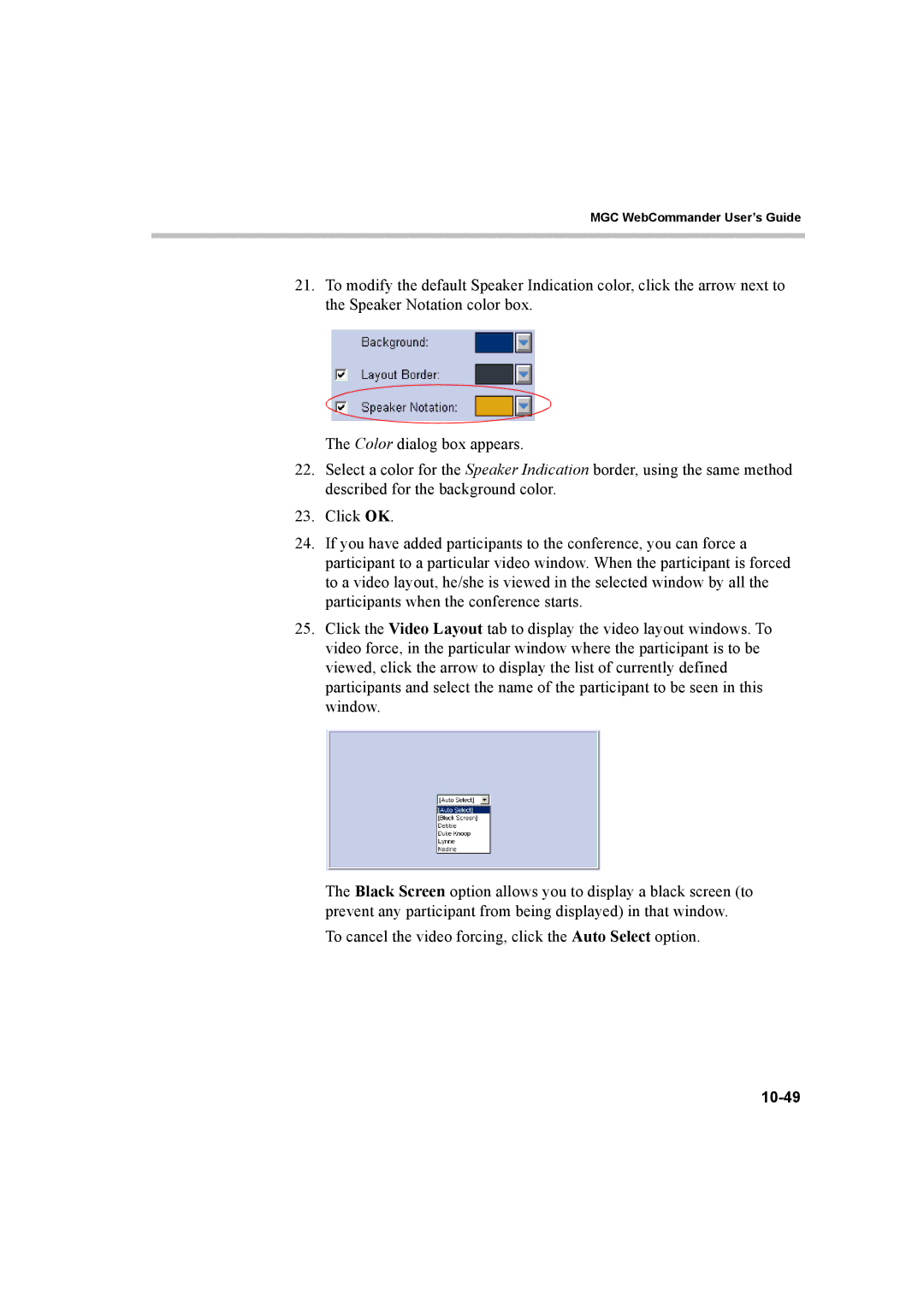 Polycom 8 manual 10-49 