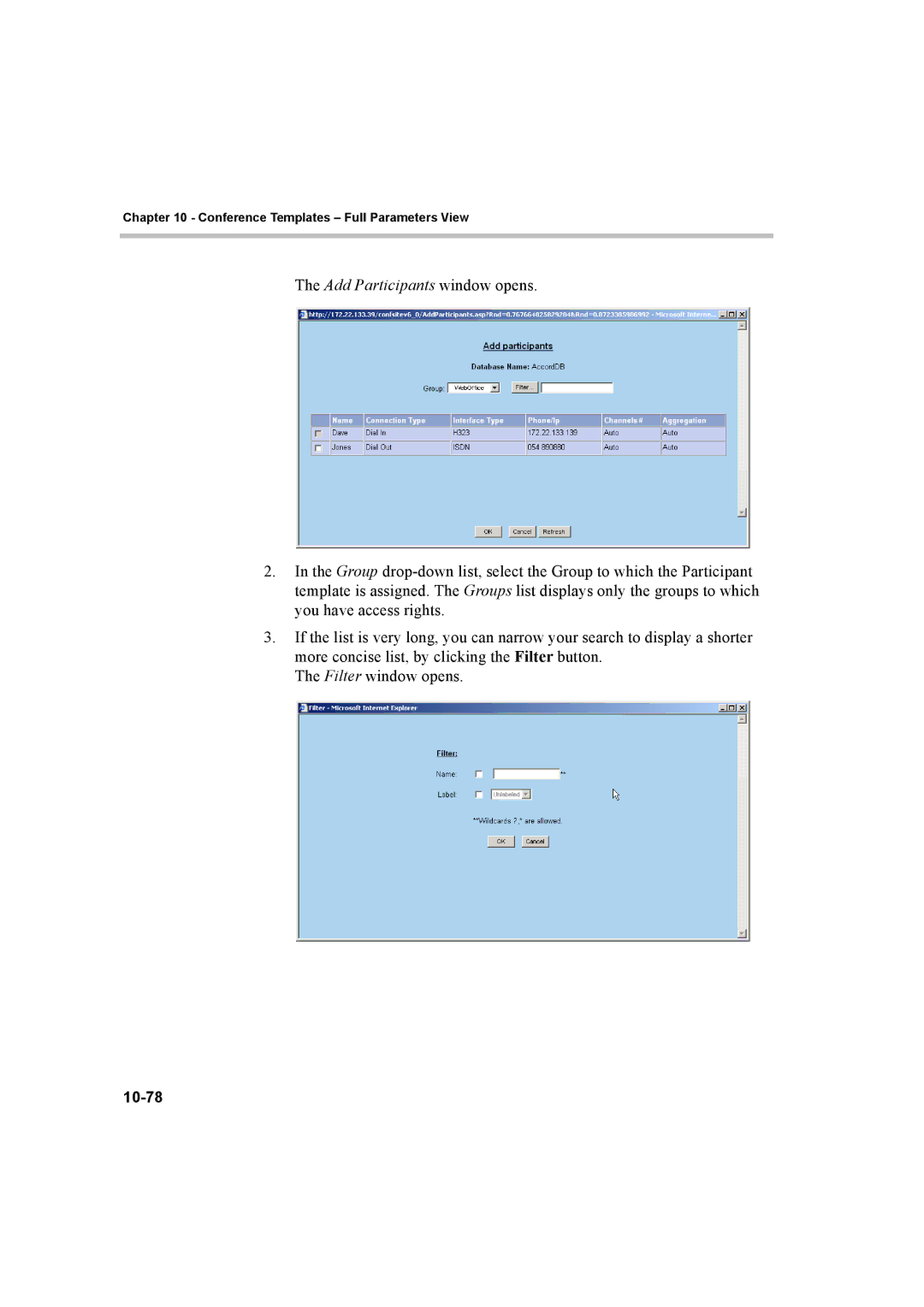 Polycom manual 10-78 