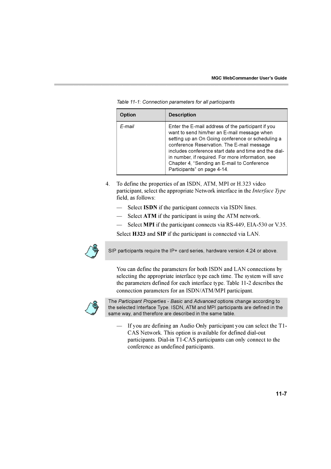 Polycom 8 manual 11-7 