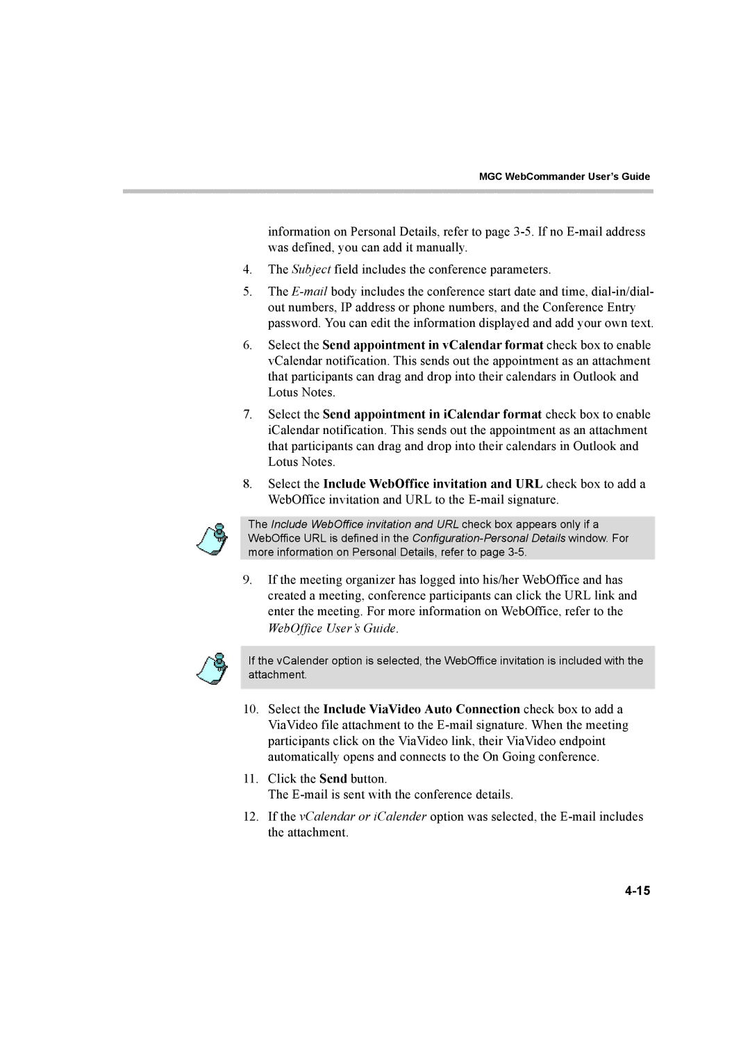 Polycom 8 manual MGC WebCommander User’s Guide 