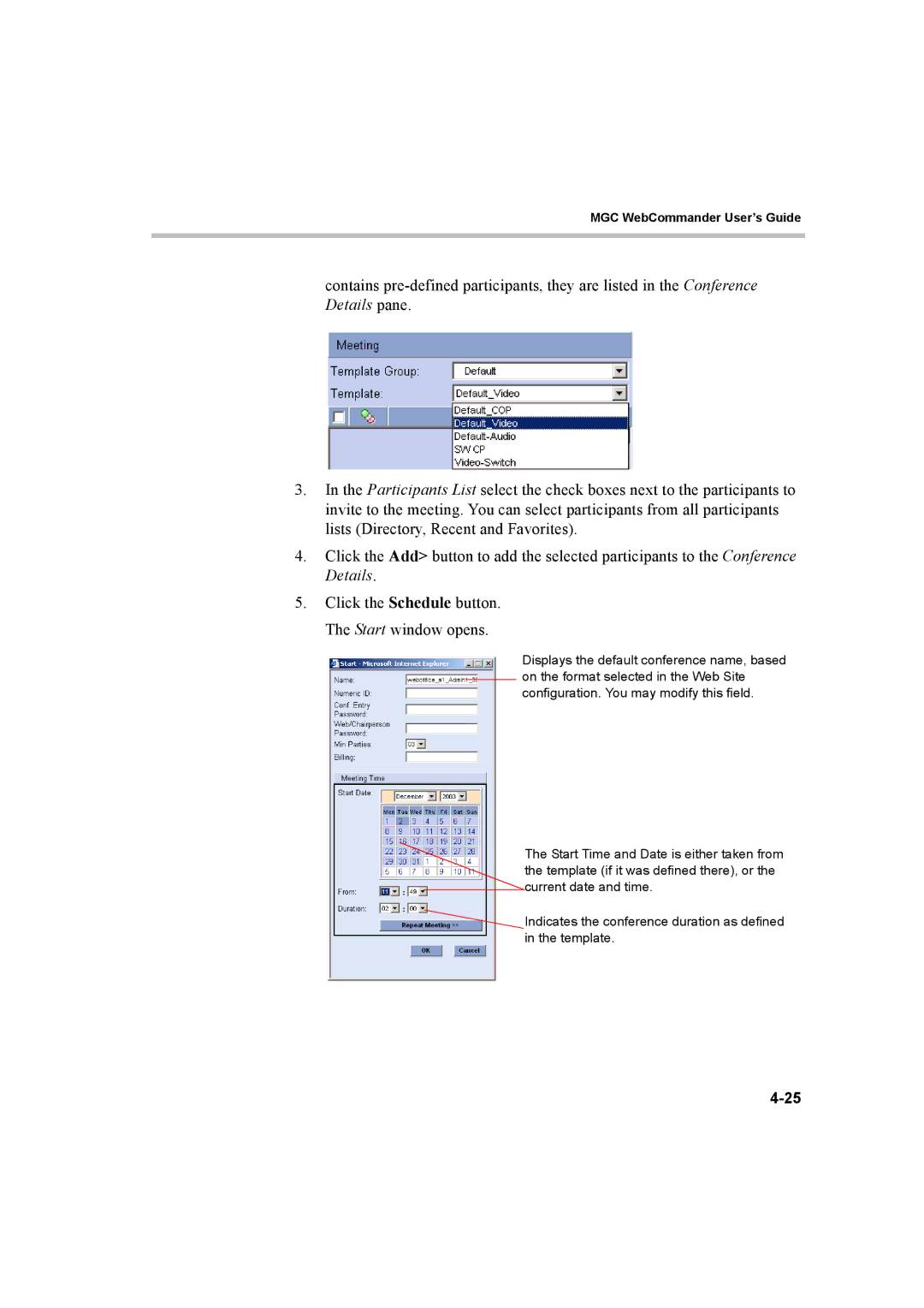 Polycom 8 manual MGC WebCommander User’s Guide 