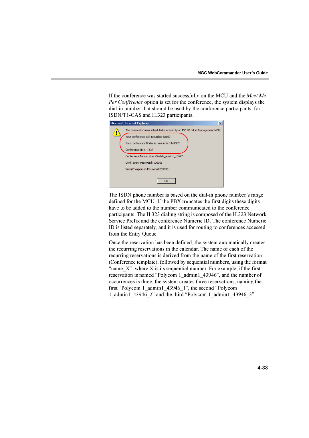 Polycom 8 manual MGC WebCommander User’s Guide 