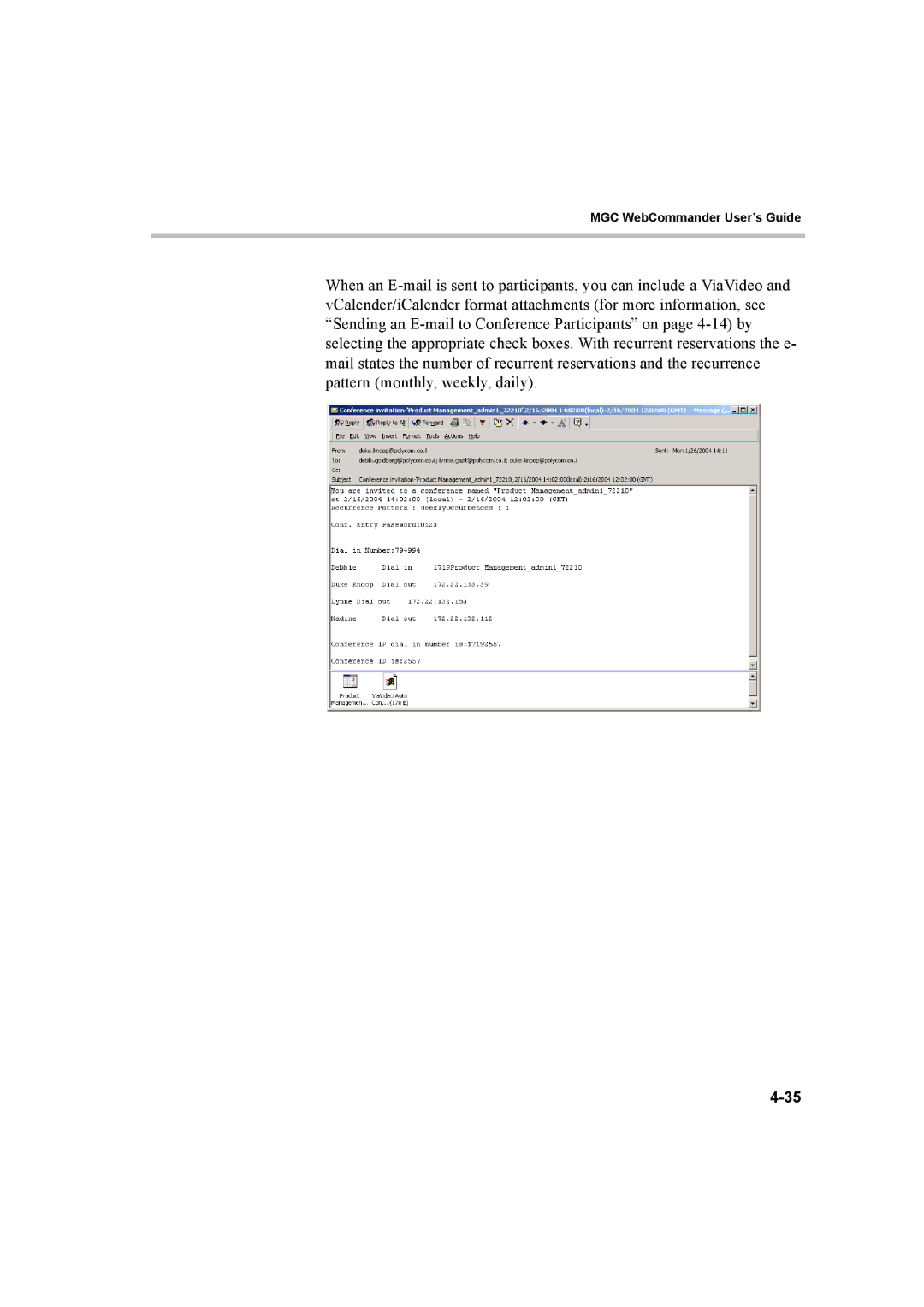 Polycom 8 manual MGC WebCommander User’s Guide 