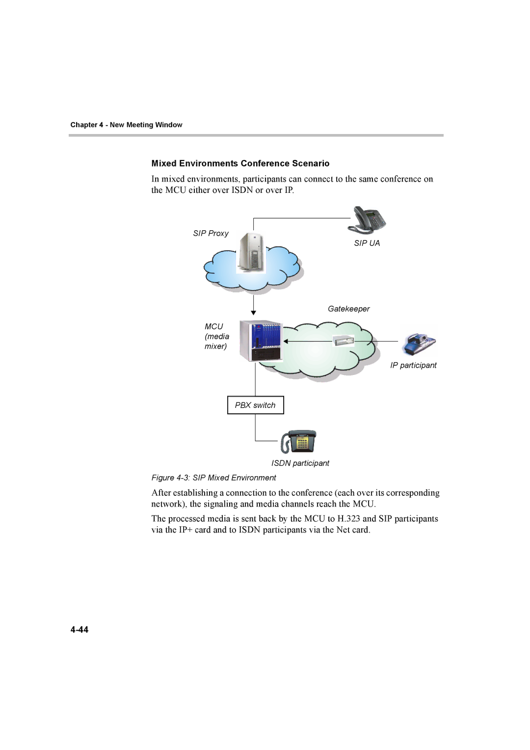 Polycom 8 manual Mixed Environments Conference Scenario, SIP Mixed Environment 