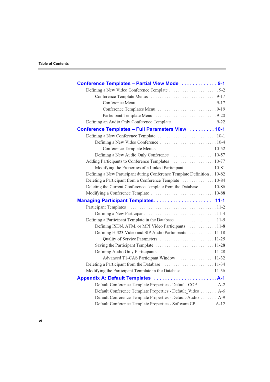 Polycom 8 manual Conference Templates Partial View Mode 