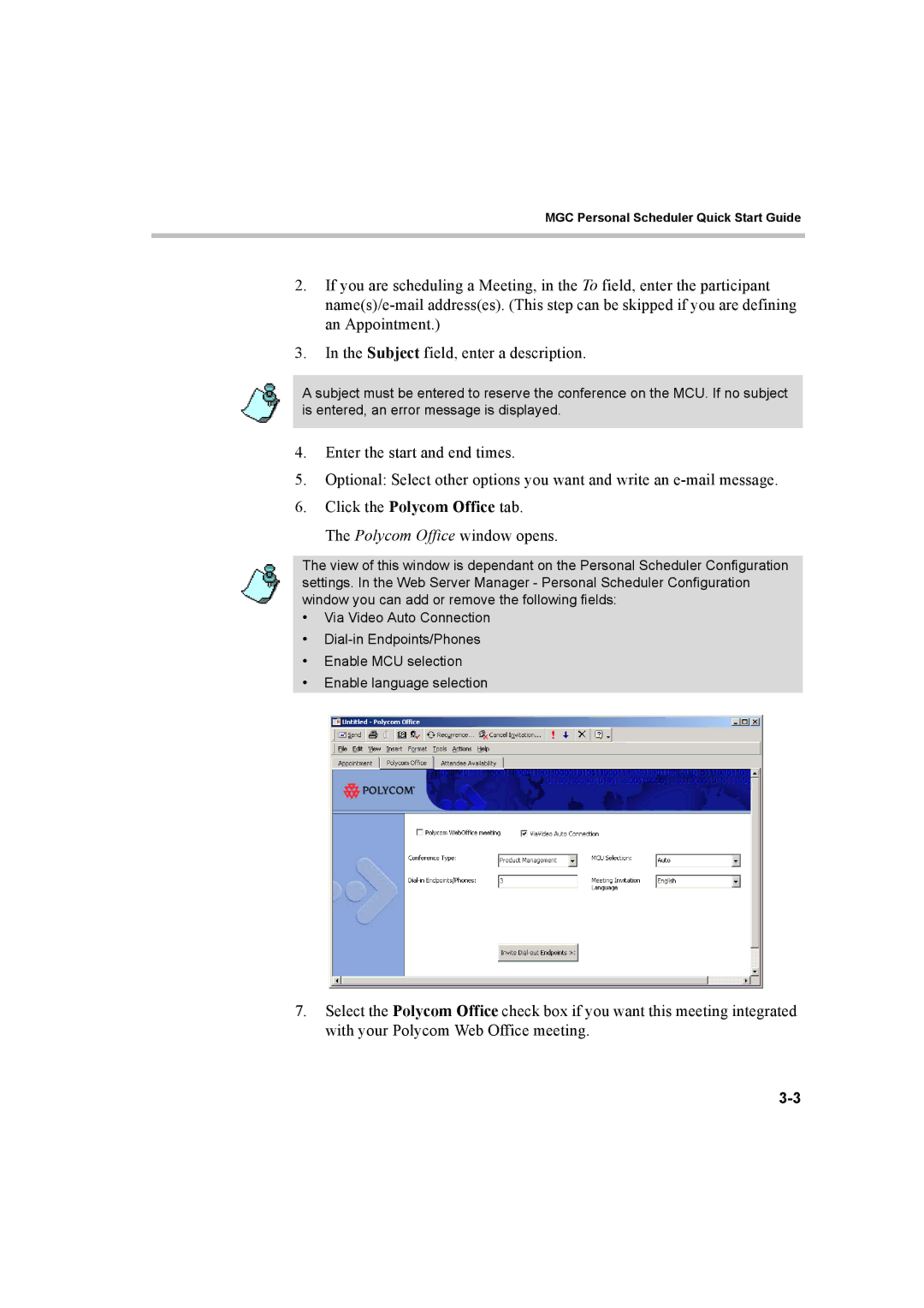 Polycom 8 quick start Click the Polycom Office tab, Polycom Office window opens 