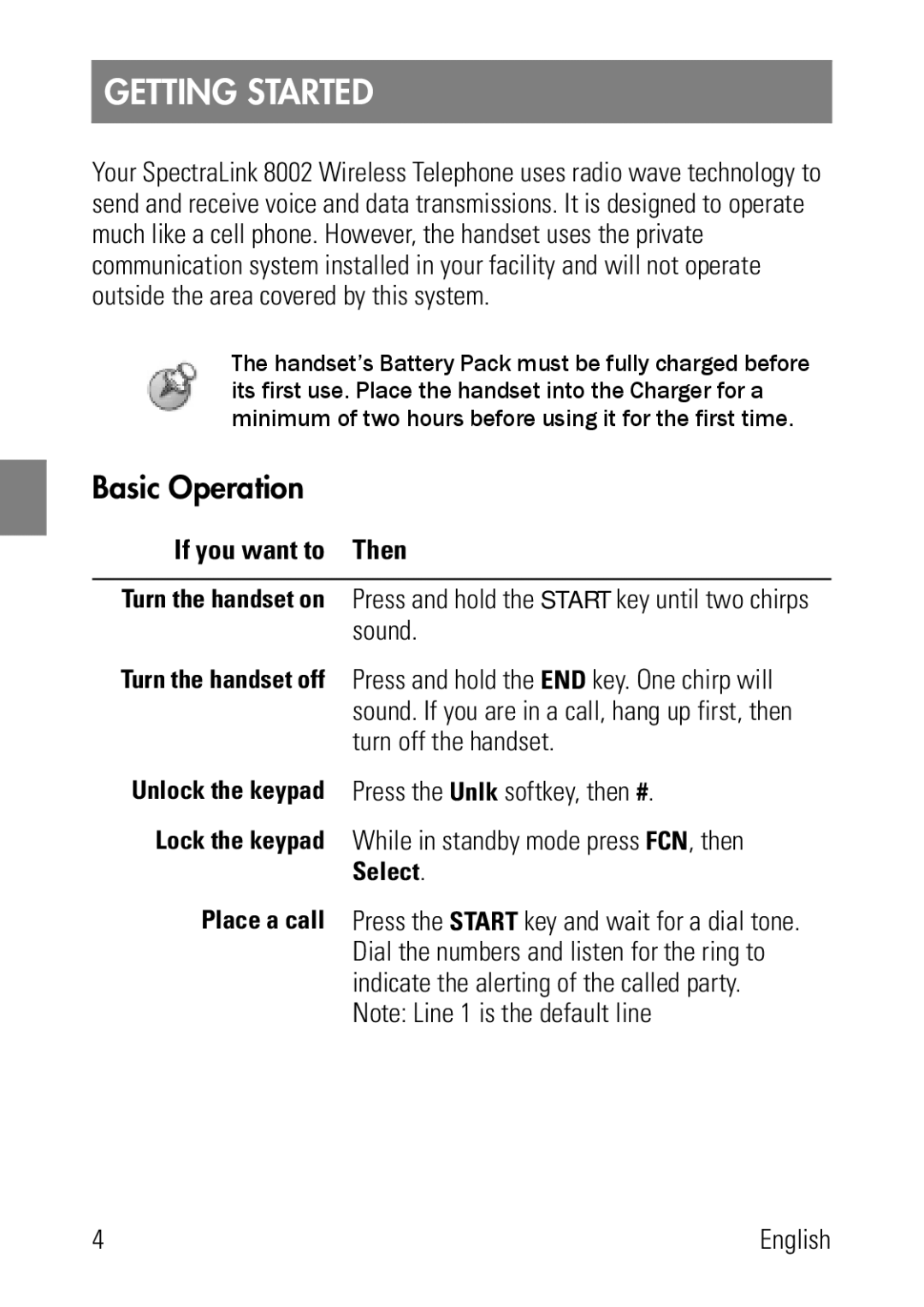 Polycom 8002 Series manual Getting Started, Basic Operation, If you want to Then 