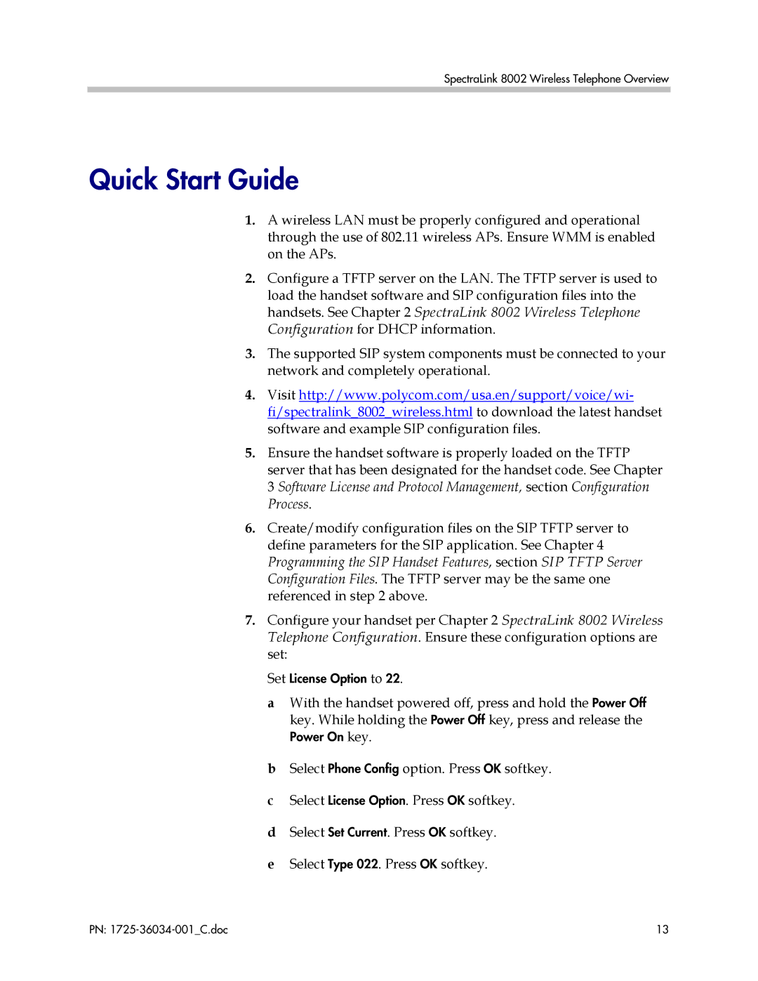 Polycom 8002 manual Quick Start Guide 