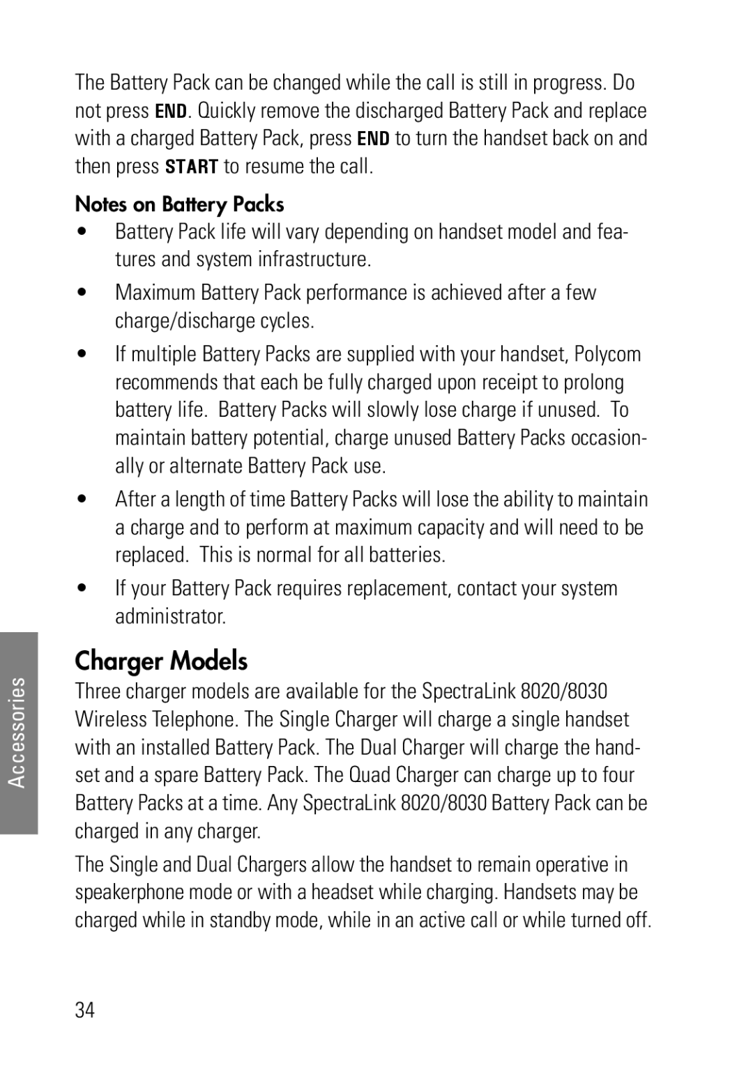 Polycom 8020, 8030 manual Charger Models 