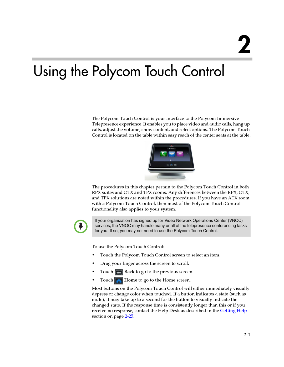Polycom 3725-63211-002, A manual Using the Polycom Touch Control 