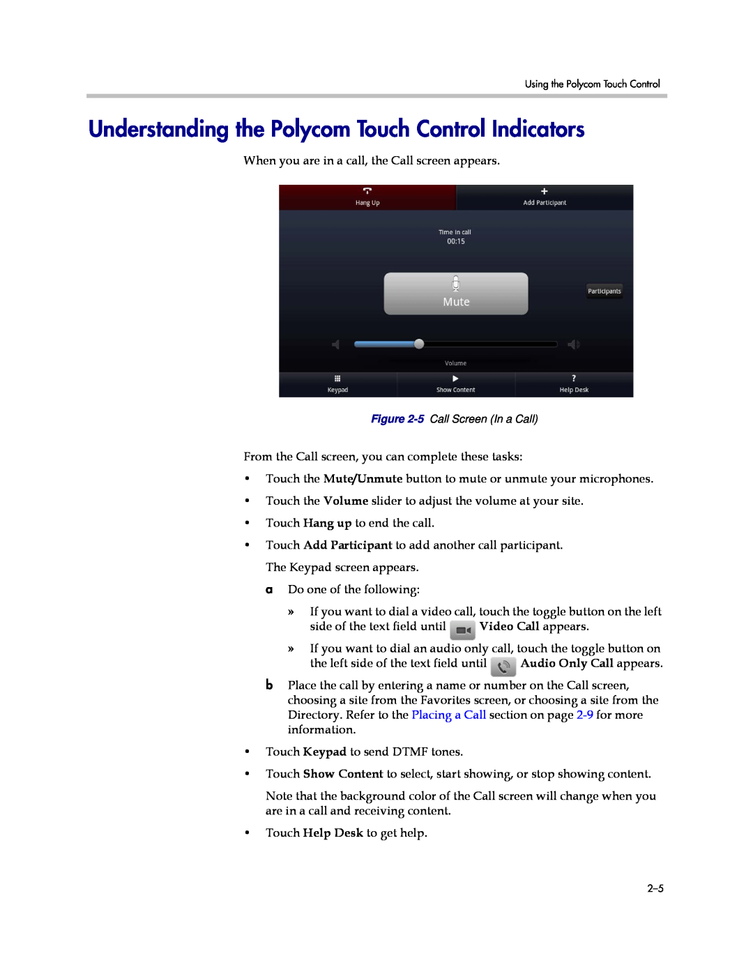 Polycom 3725-63211-002, A manual Understanding the Polycom Touch Control Indicators 