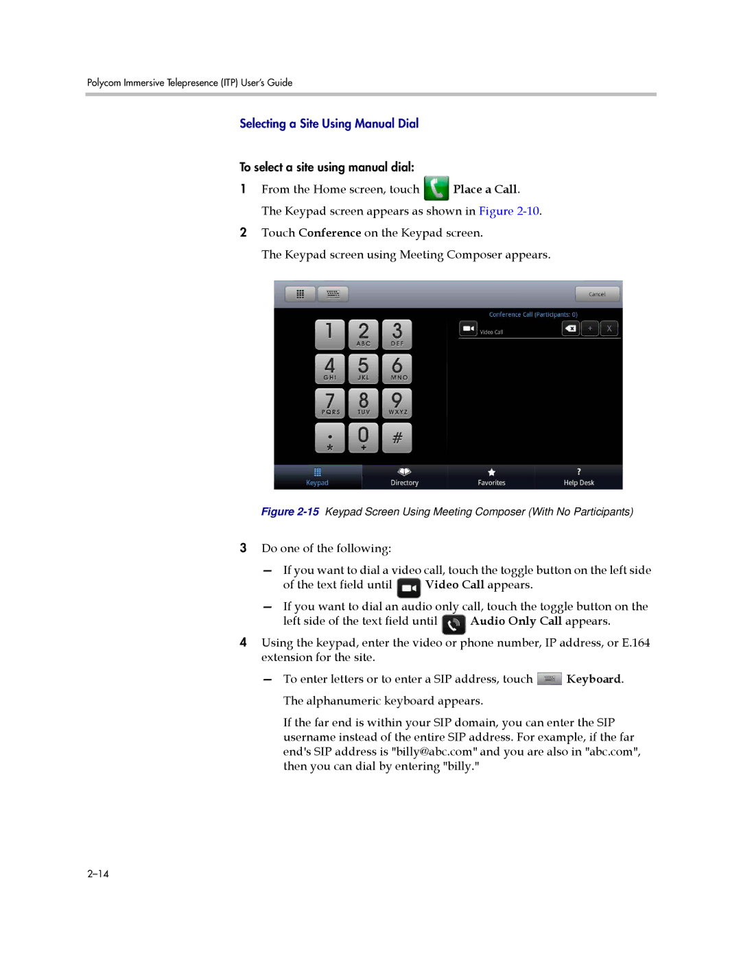 Polycom 3725-63211-002 manual Audio Only Call appears 