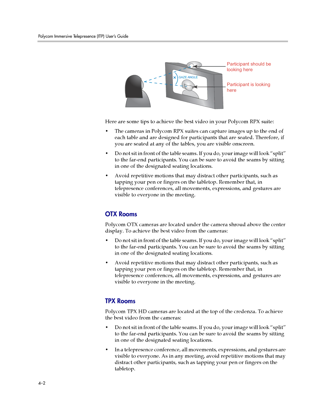 Polycom A, 3725-63211-002 manual OTX Rooms, TPX Rooms 