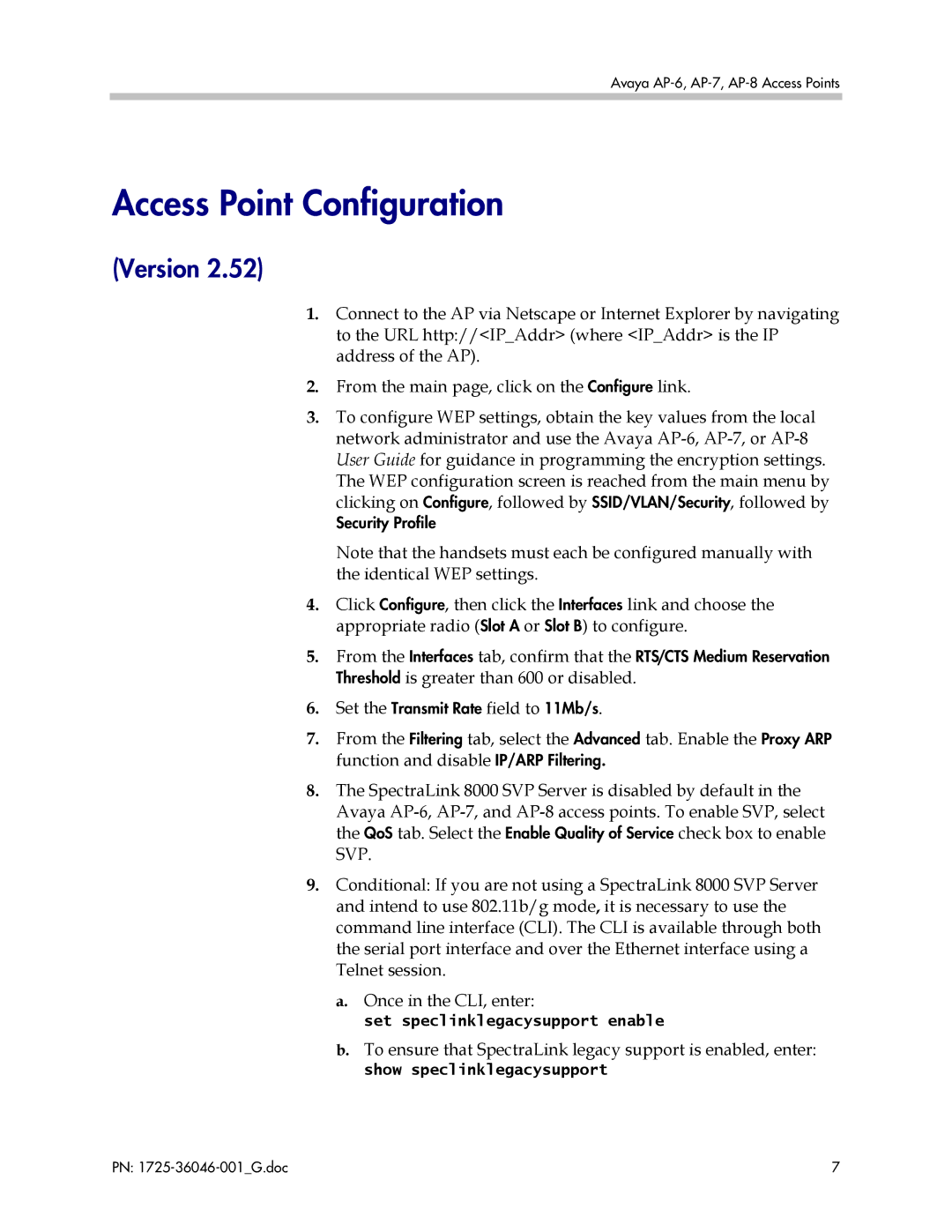 Polycom AP-8, AP-7, AP-6 manual Version 