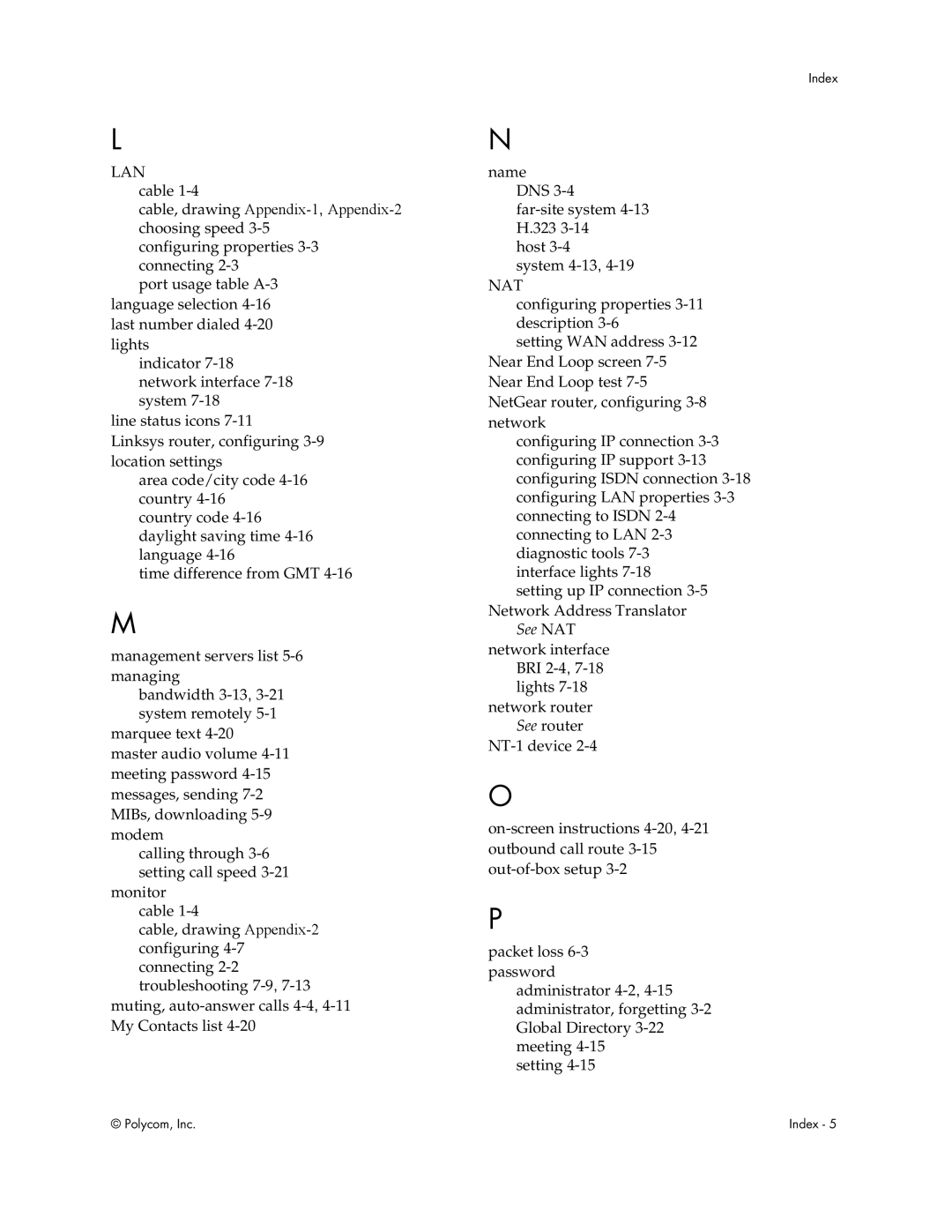 Polycom Audio and Video manual See NAT network interface 