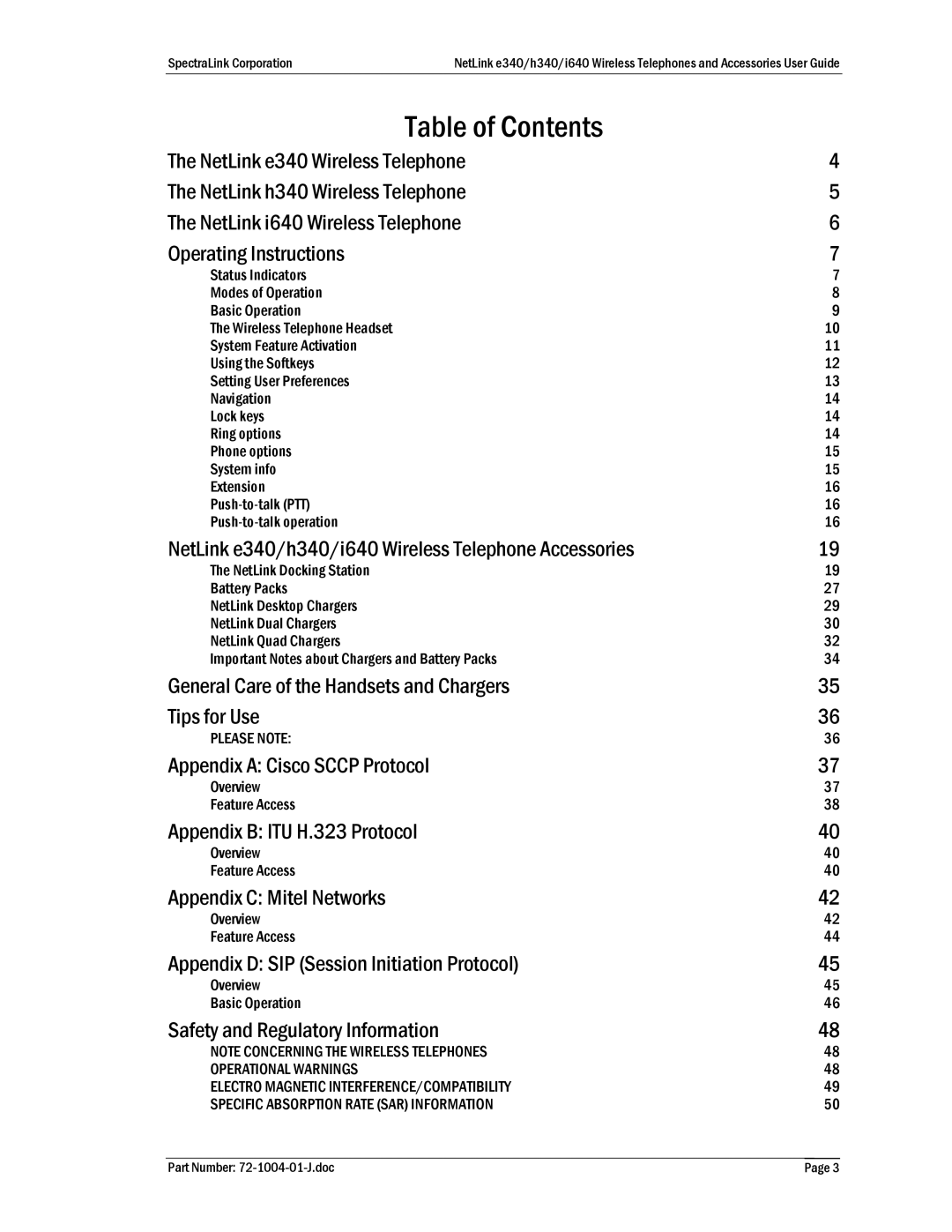 Polycom DCX100, BPX100, GCN100, DCX200, BPN100, s640, s340, 72-1004-01, GCX100, DCN200, DCE200 manual Table of Contents 