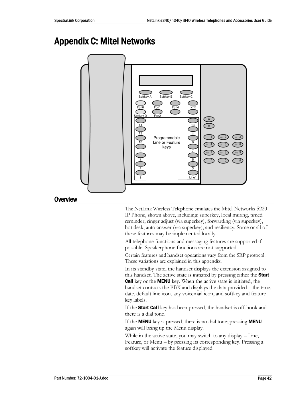 Polycom DCN200, BPX100, GCN100, DCX200, DCX100, BPN100, s640, s340, 72-1004-01, GCX100, DCE200 manual Appendix C Mitel Networks 