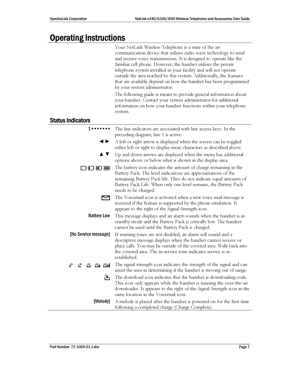 Polycom 72-1004-01, BPX100, GCN100, DCX200, DCX100, BPN100, s640, s340, GCX100, DCN200 Operating Instructions, Status Indicators 