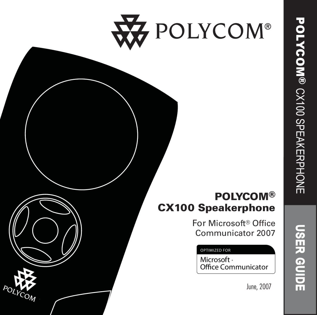 Polycom Conference Phone manual Polycom CX100 Speakerphone 