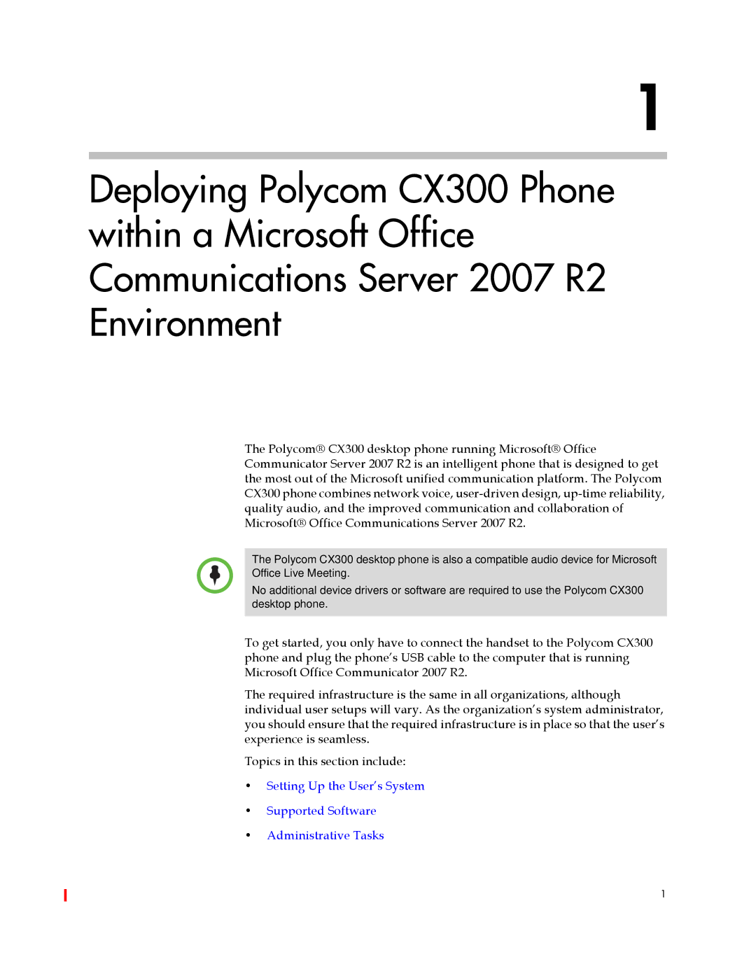 Polycom CX300 manual 