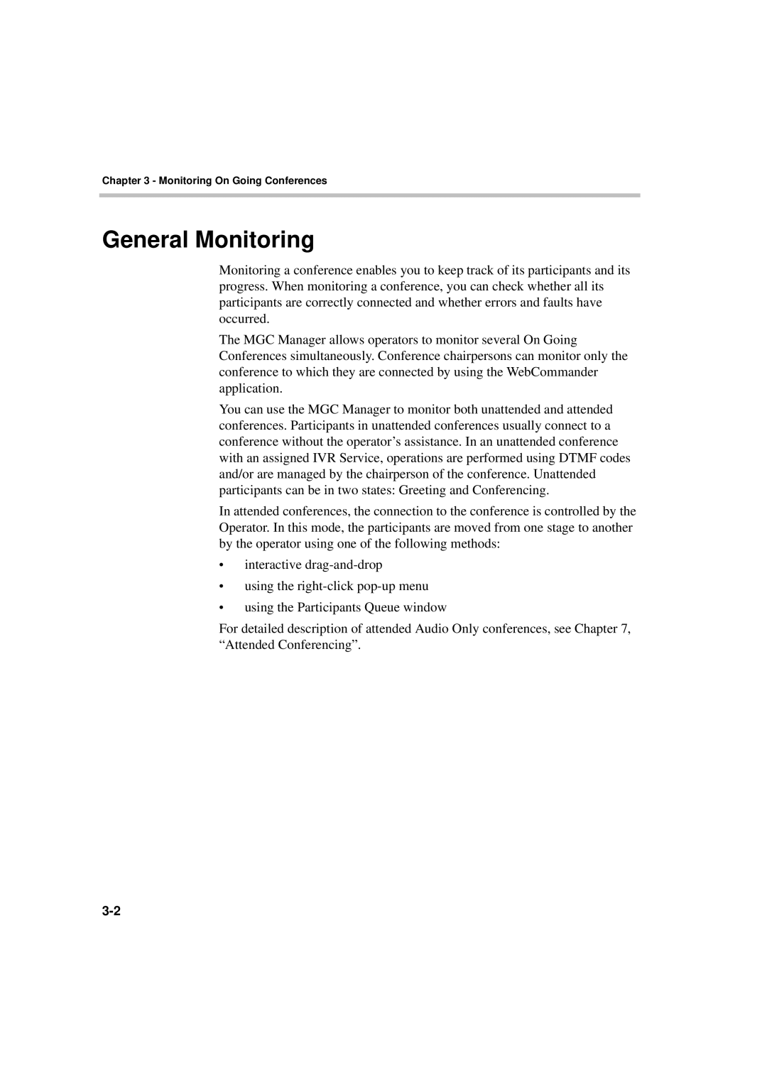 Polycom DOC2066F manual General Monitoring 