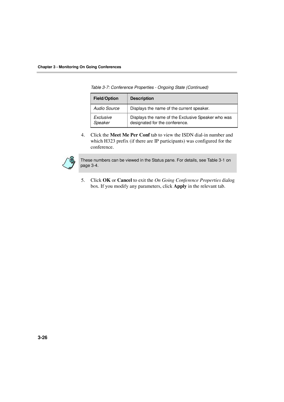 Polycom DOC2066F manual Field/Option Description 