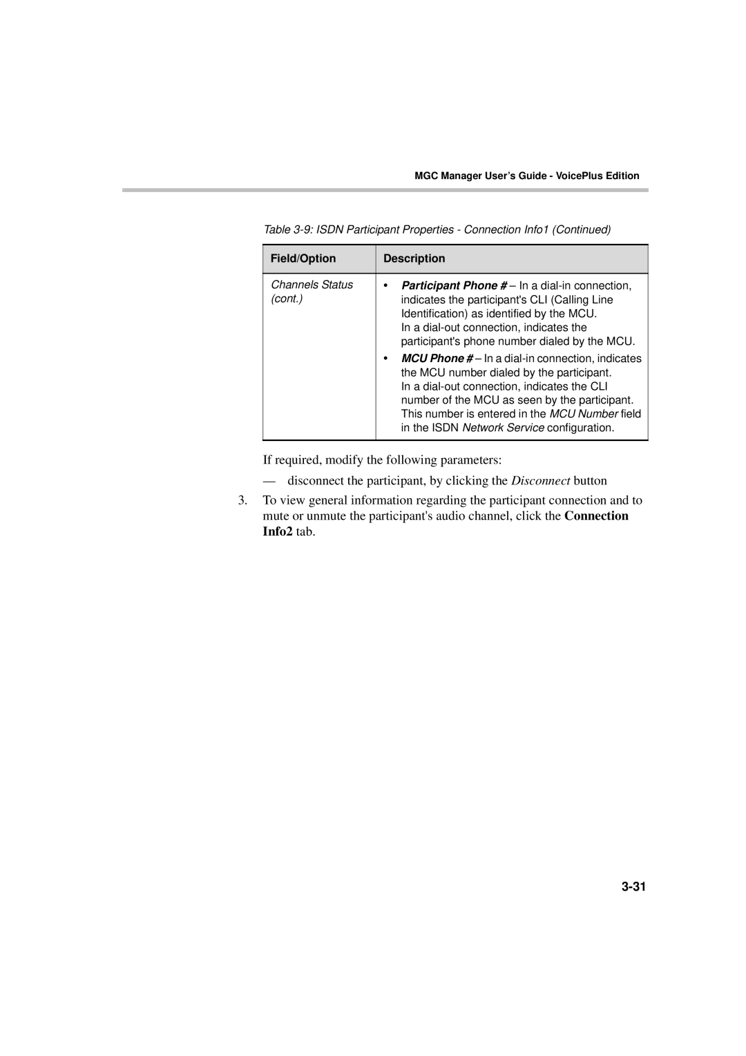 Polycom DOC2066F manual Isdn Network Service configuration 