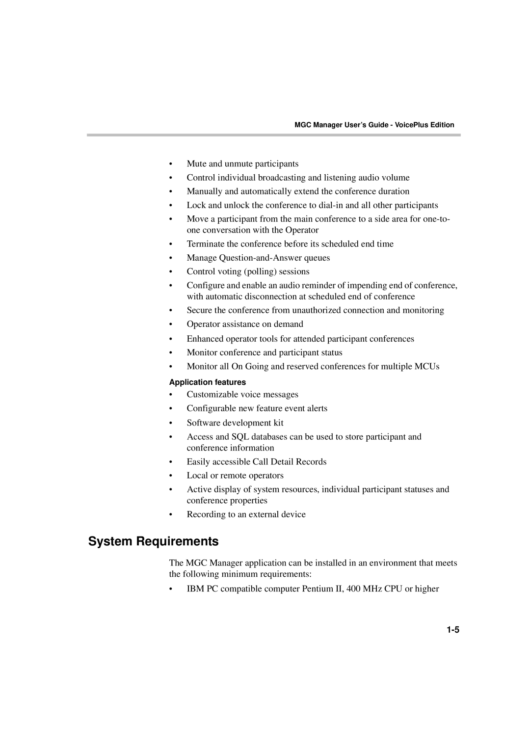 Polycom DOC2066F manual System Requirements 