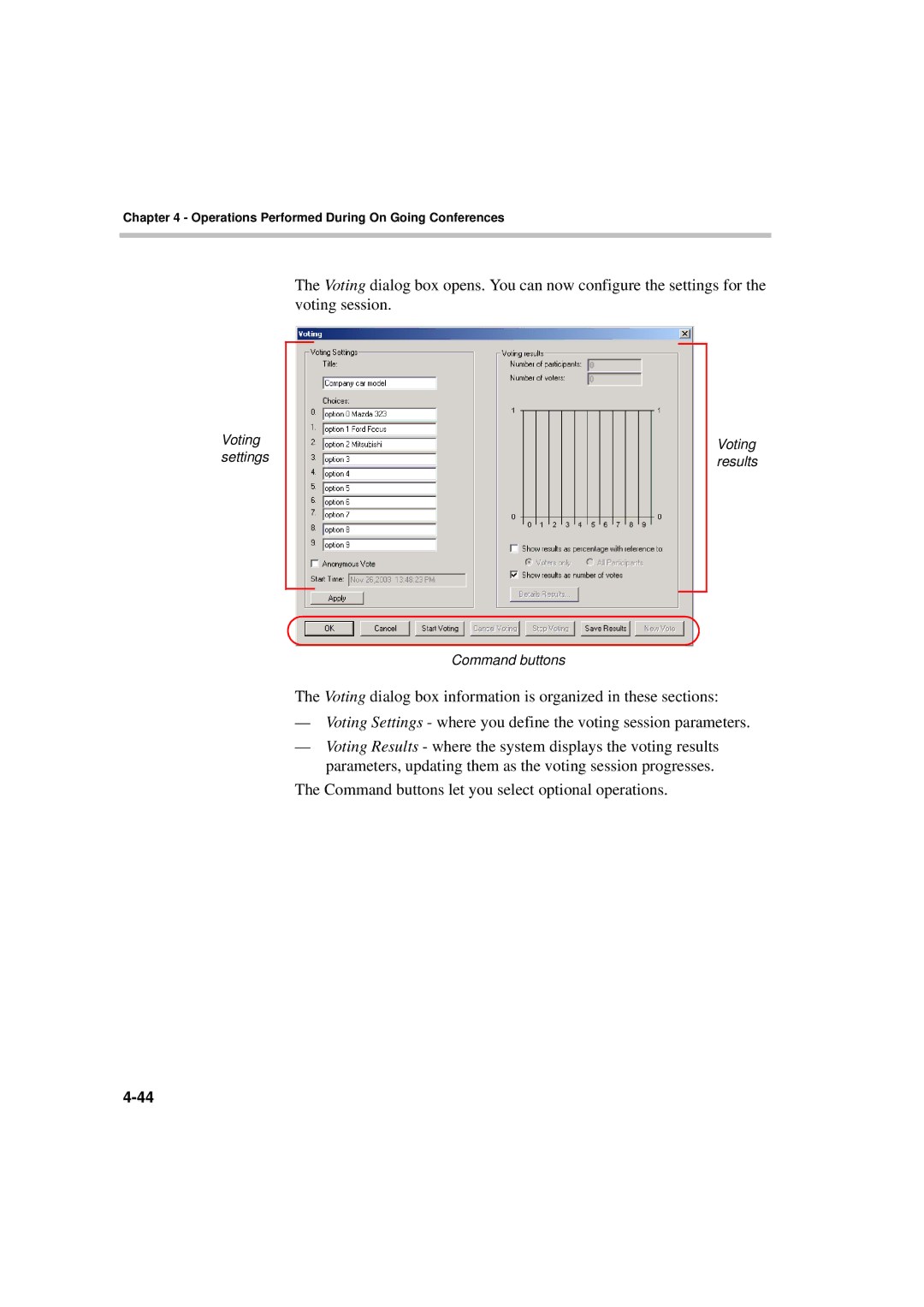 Polycom DOC2066F manual Command buttons let you select optional operations 