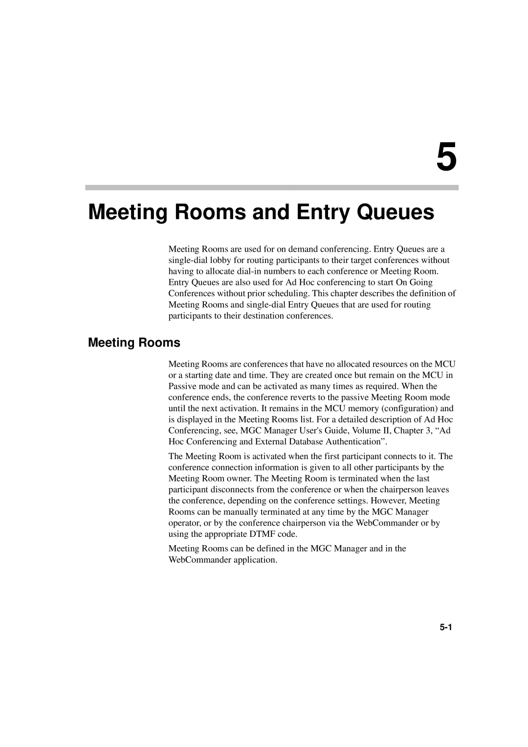 Polycom DOC2066F manual Meeting Rooms and Entry Queues 