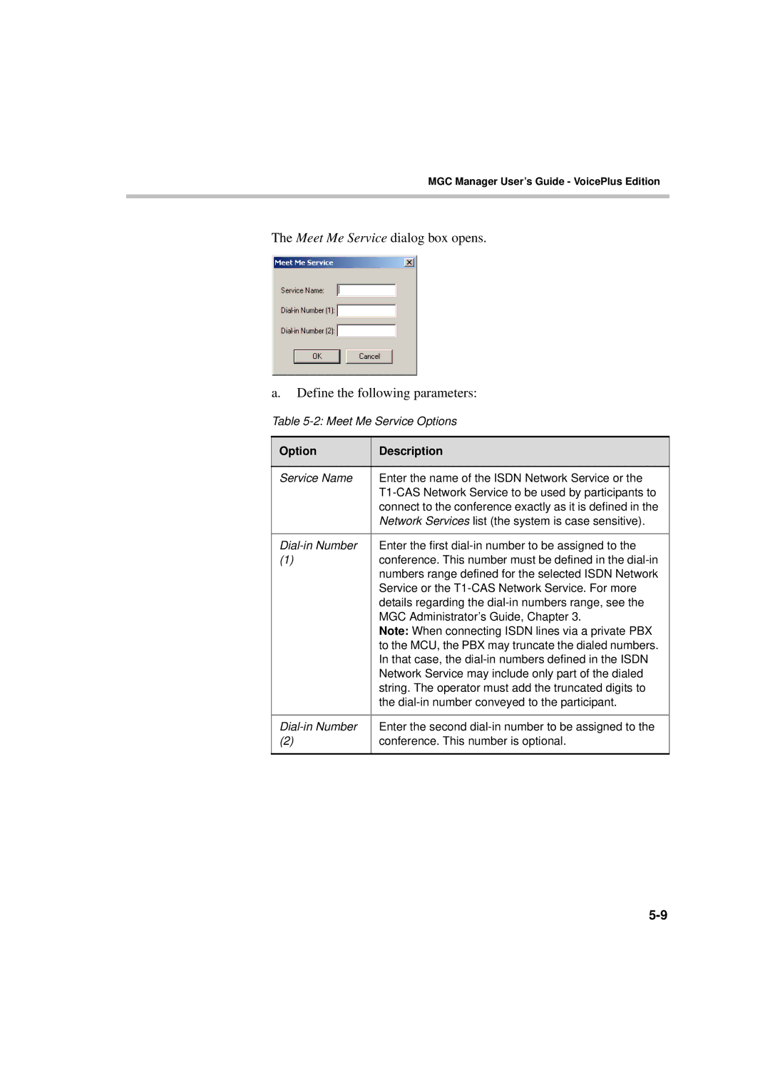 Polycom DOC2066F manual Option Description 