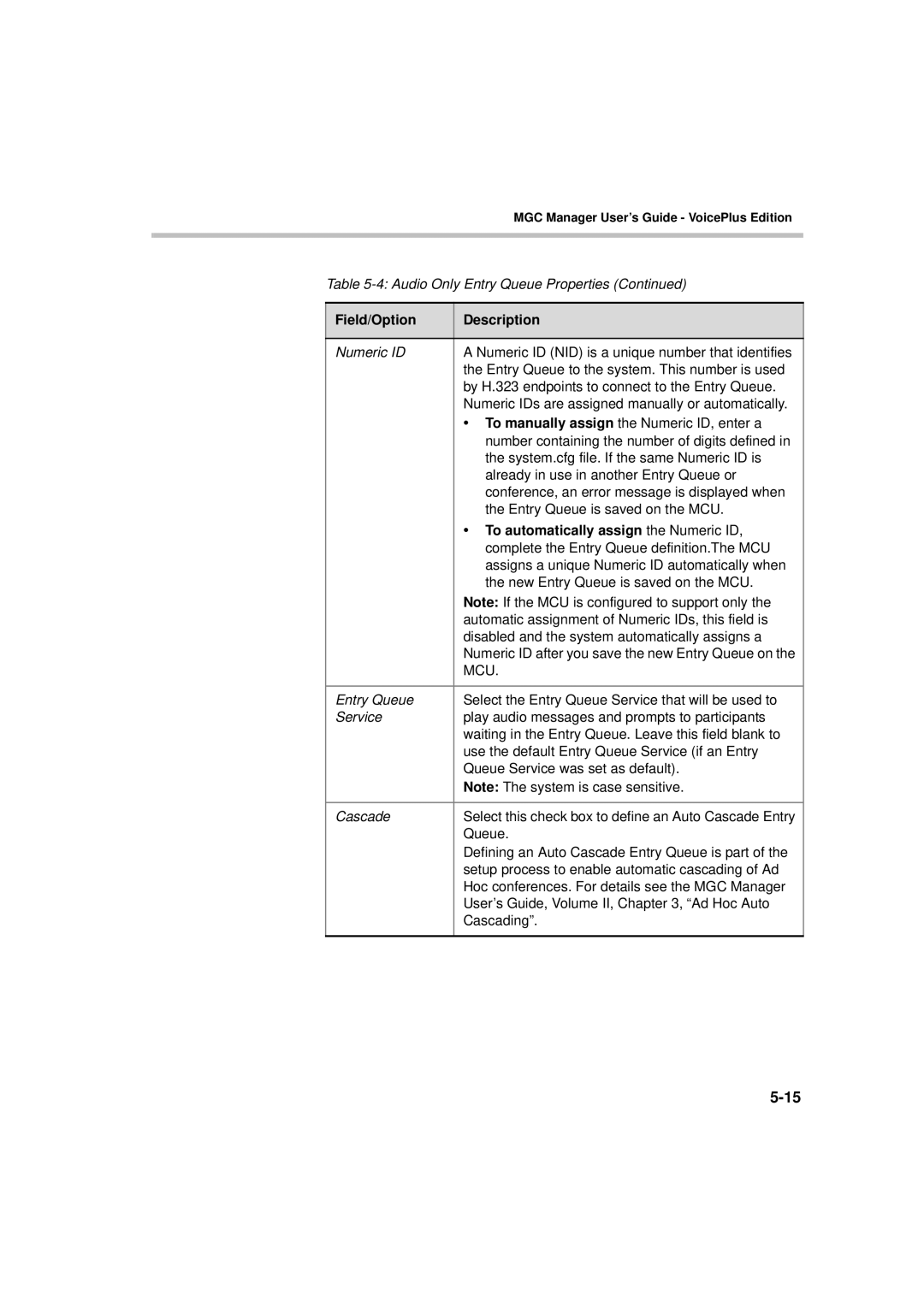 Polycom DOC2066F manual To automatically assign the Numeric ID 