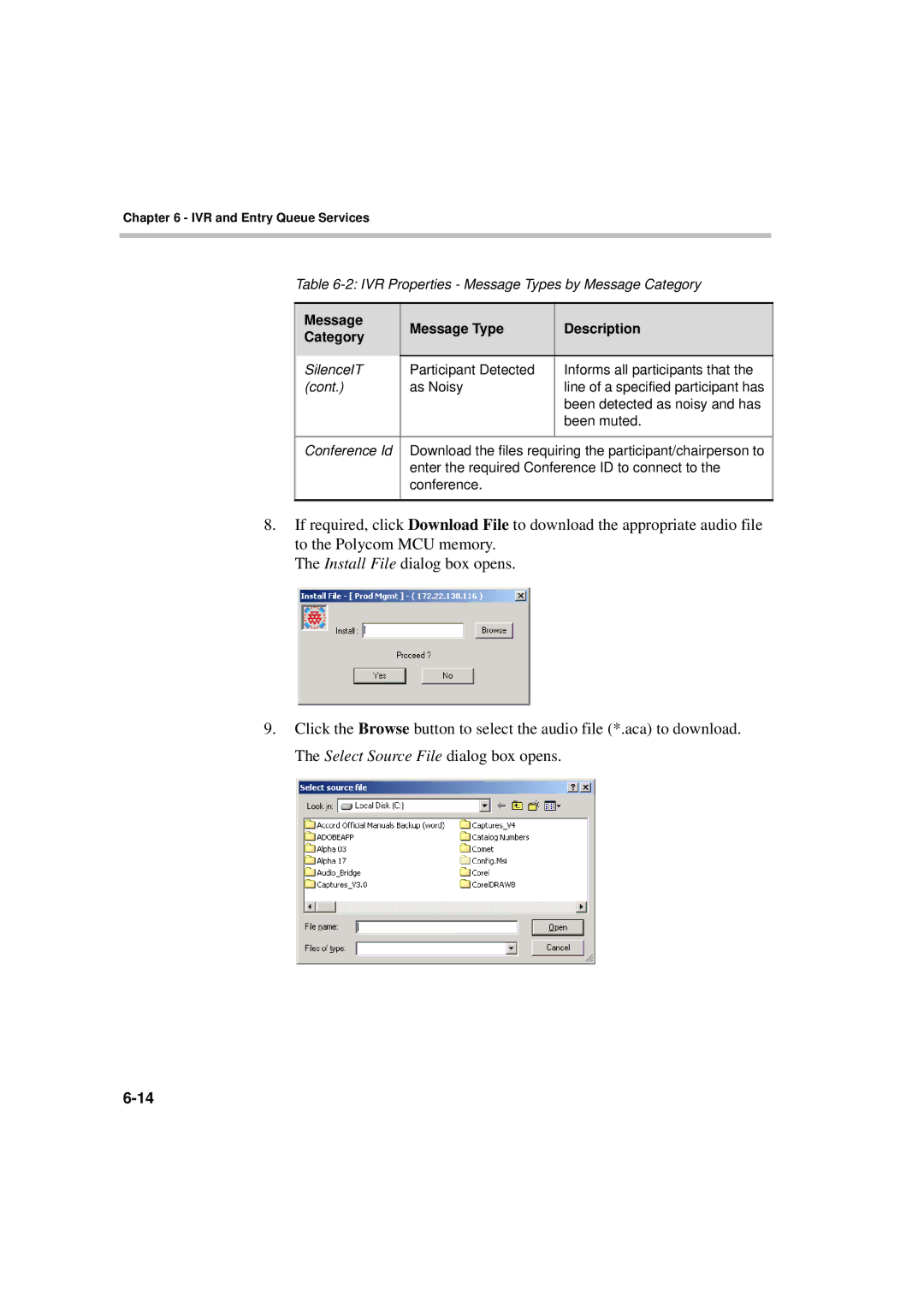 Polycom DOC2066F manual Been detected as noisy and has 