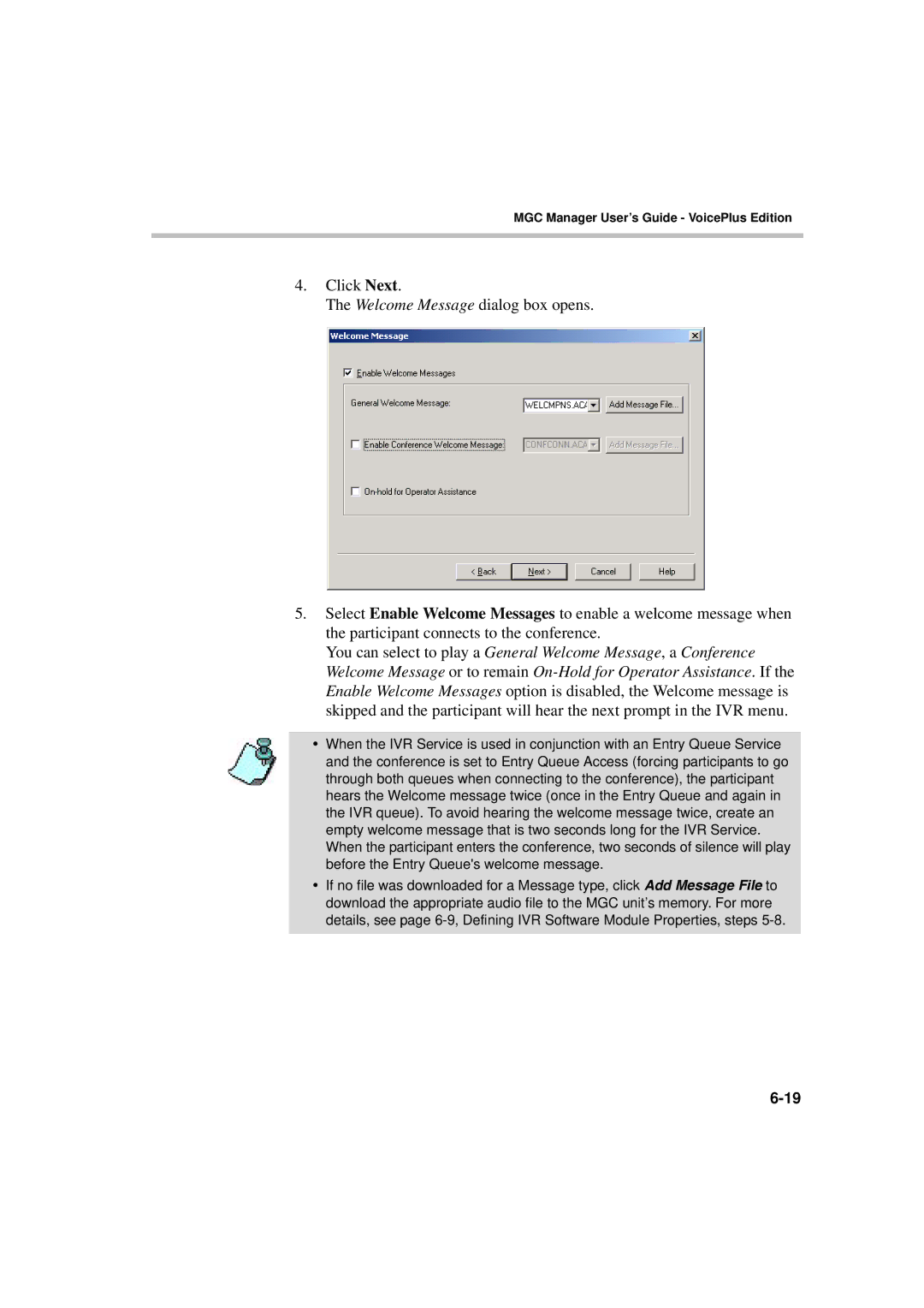 Polycom DOC2066F manual MGC Manager User’s Guide VoicePlus Edition 