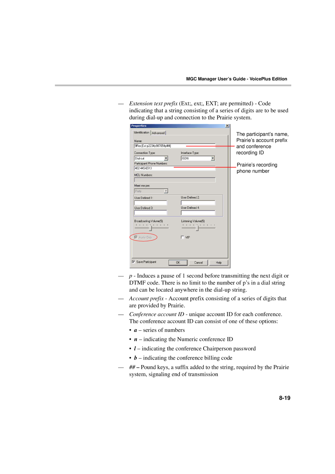 Polycom DOC2066F manual MGC Manager User’s Guide VoicePlus Edition 