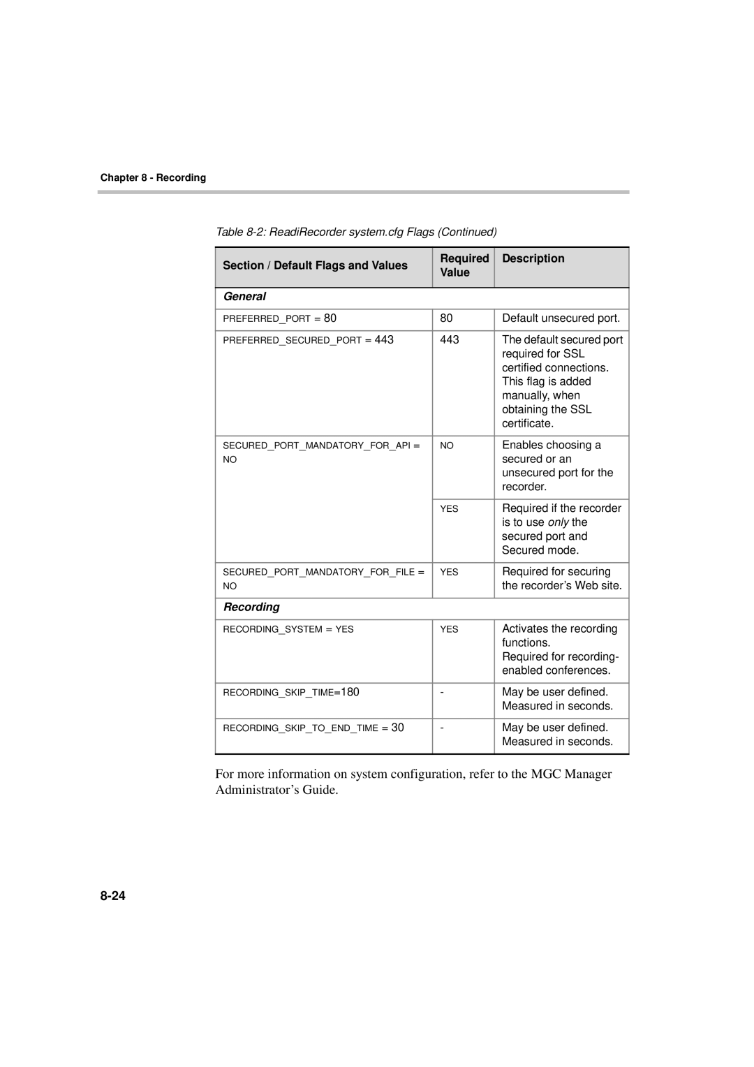 Polycom DOC2066F manual General, Recording 