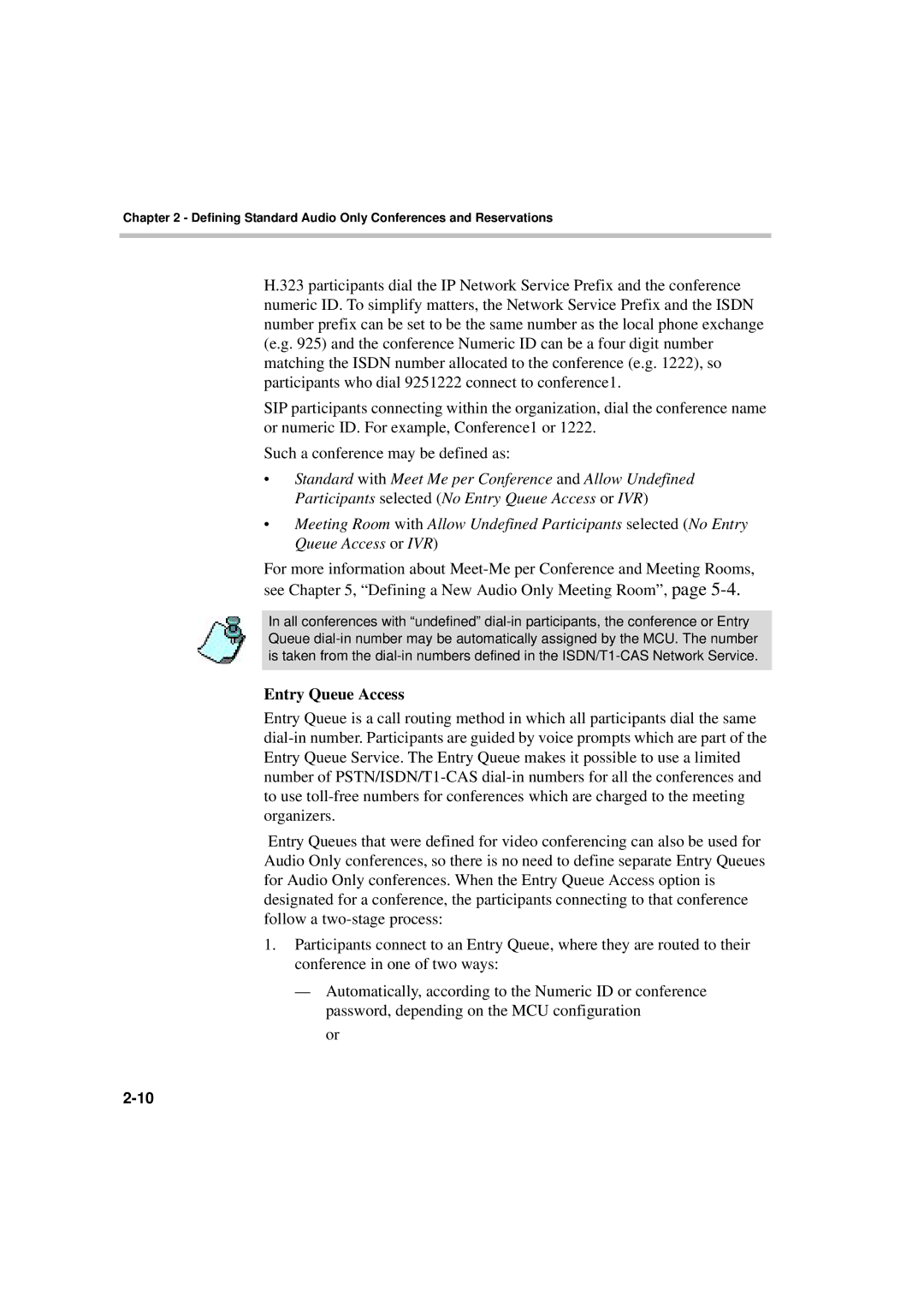 Polycom DOC2066F manual Entry Queue Access 