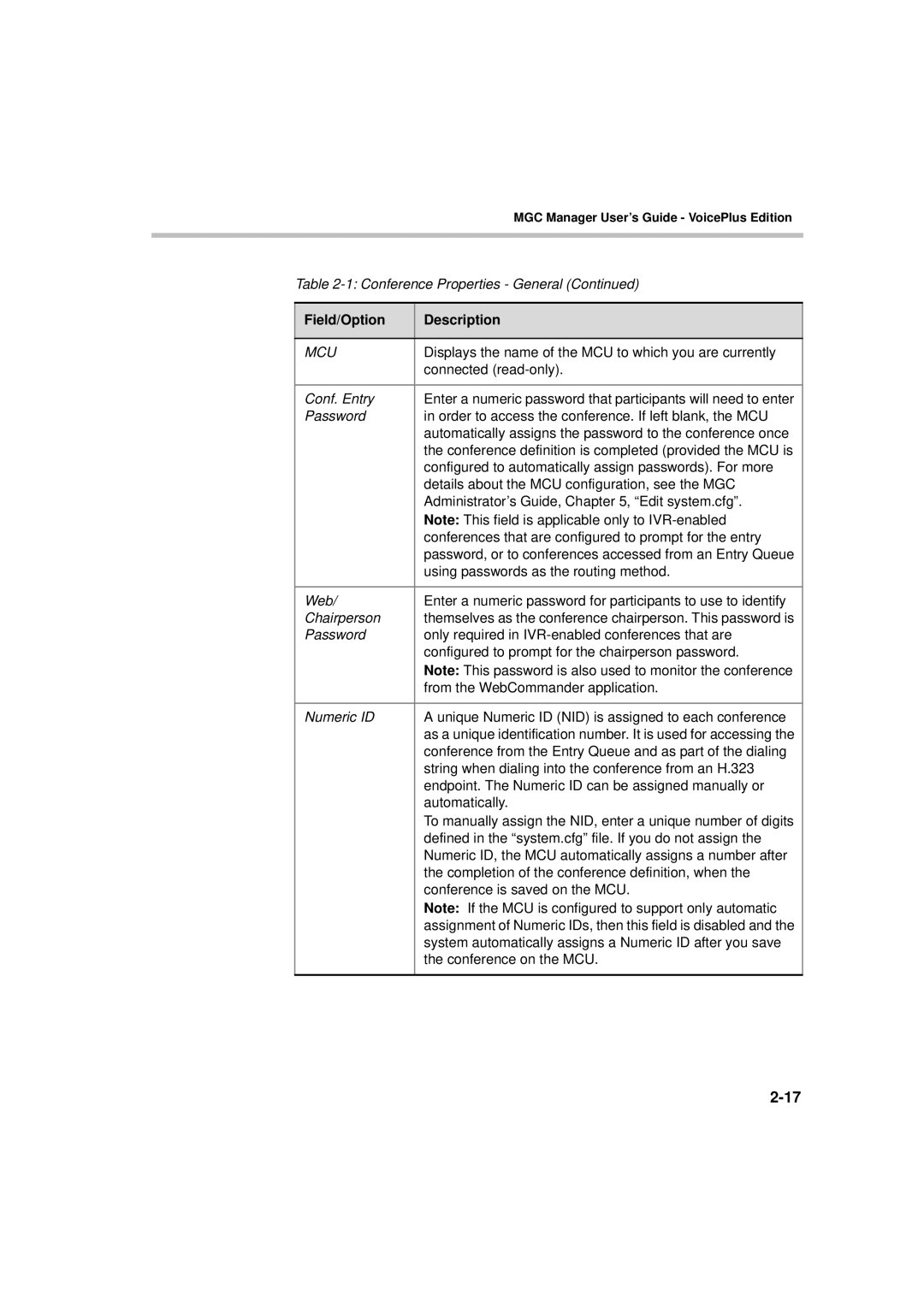 Polycom DOC2066F manual Mcu 