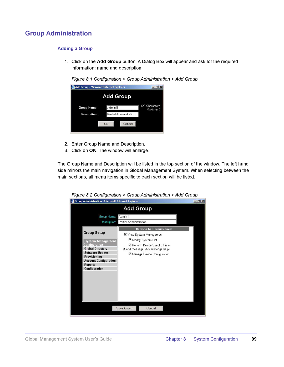 Polycom DOC2091A manual Adding a Group, Configuration Group Administration Add Group 