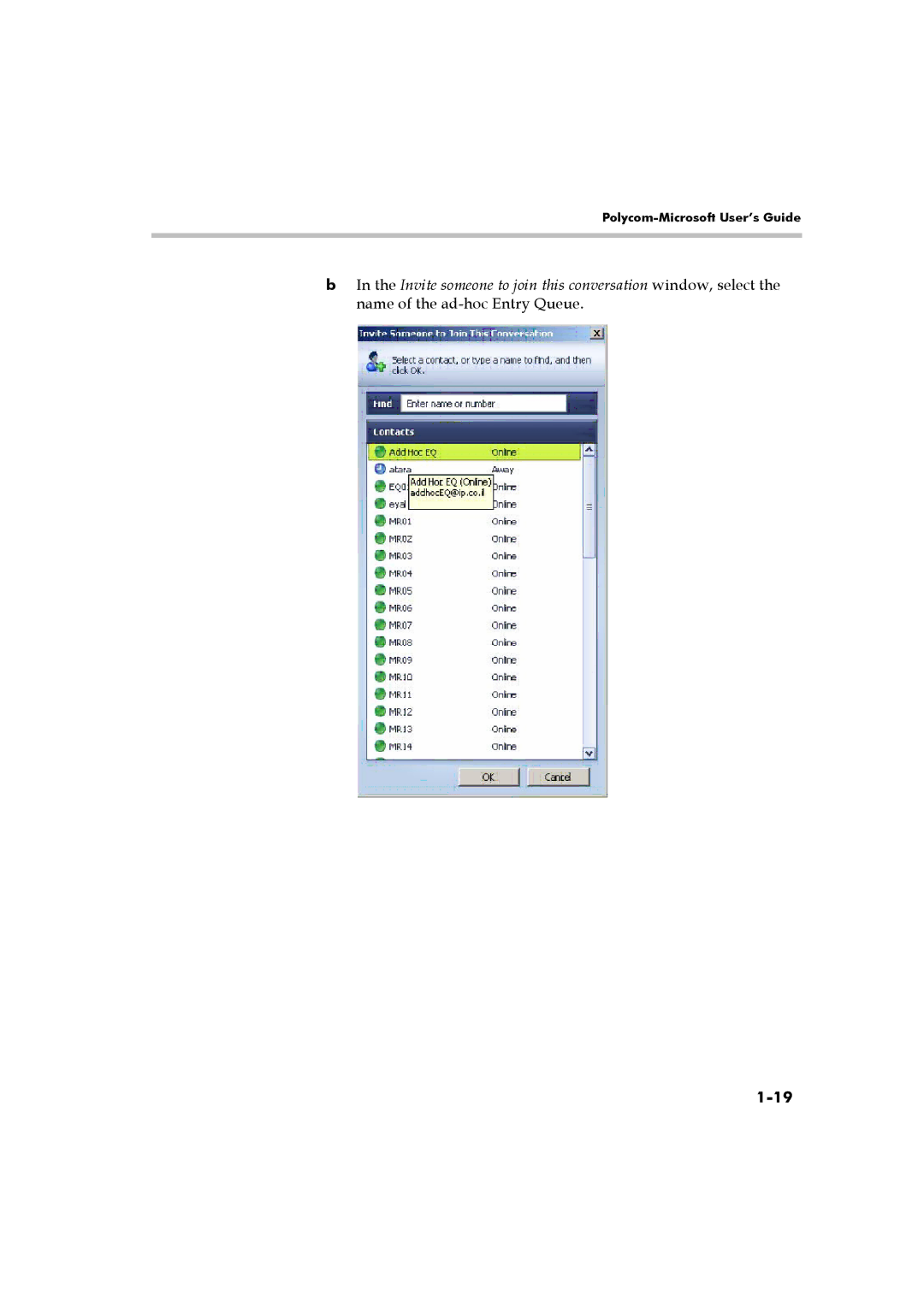 Polycom DOC2223A manual Polycom-Microsoft User’s Guide 