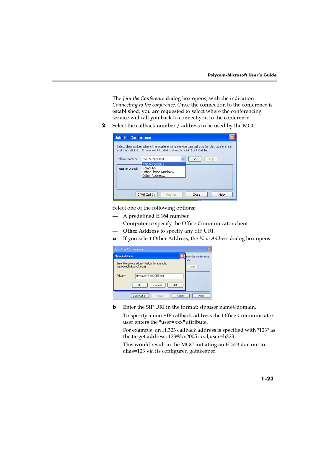 Polycom DOC2223A manual Polycom-Microsoft User’s Guide 