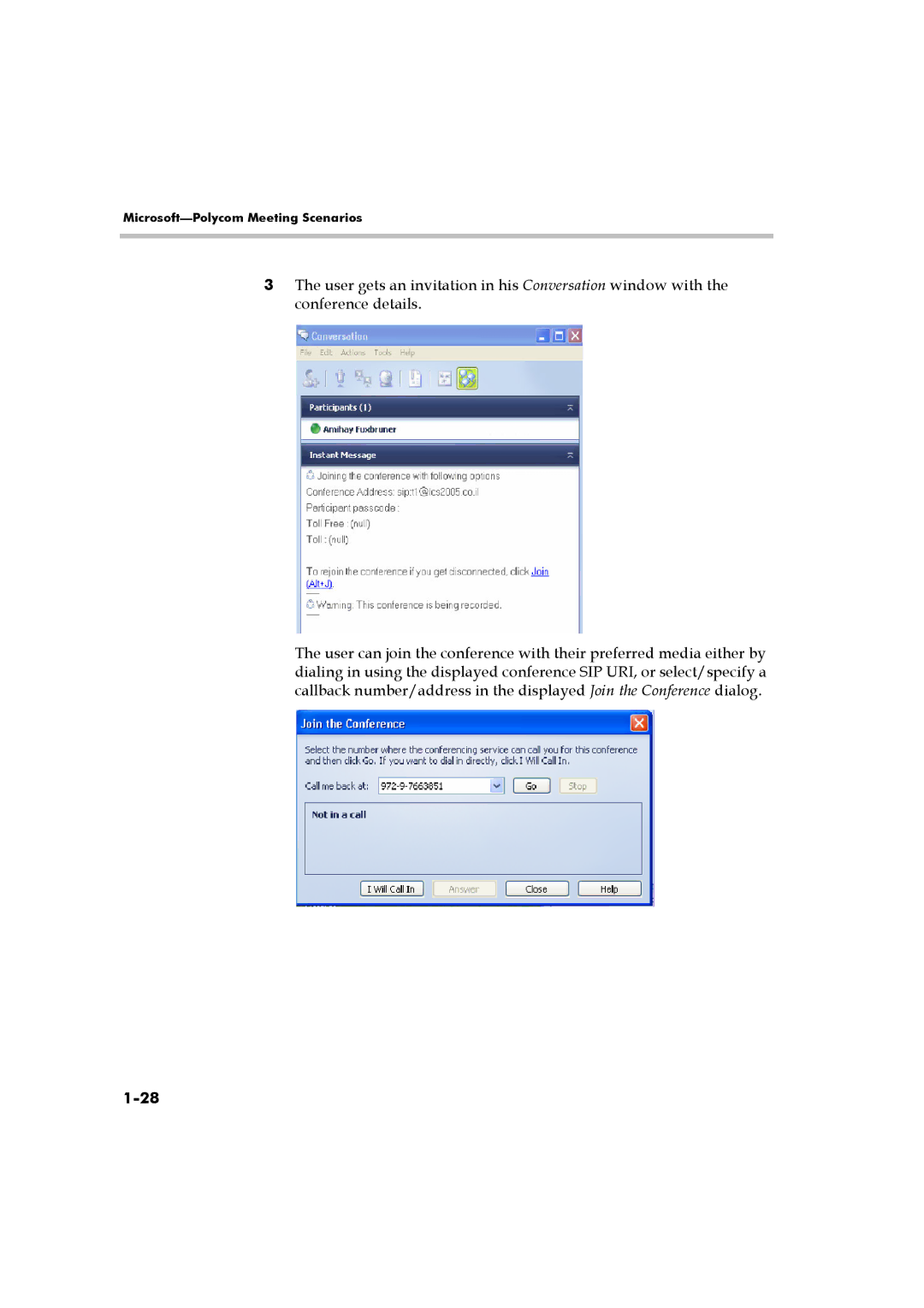 Polycom DOC2223A manual Microsoft-Polycom Meeting Scenarios 