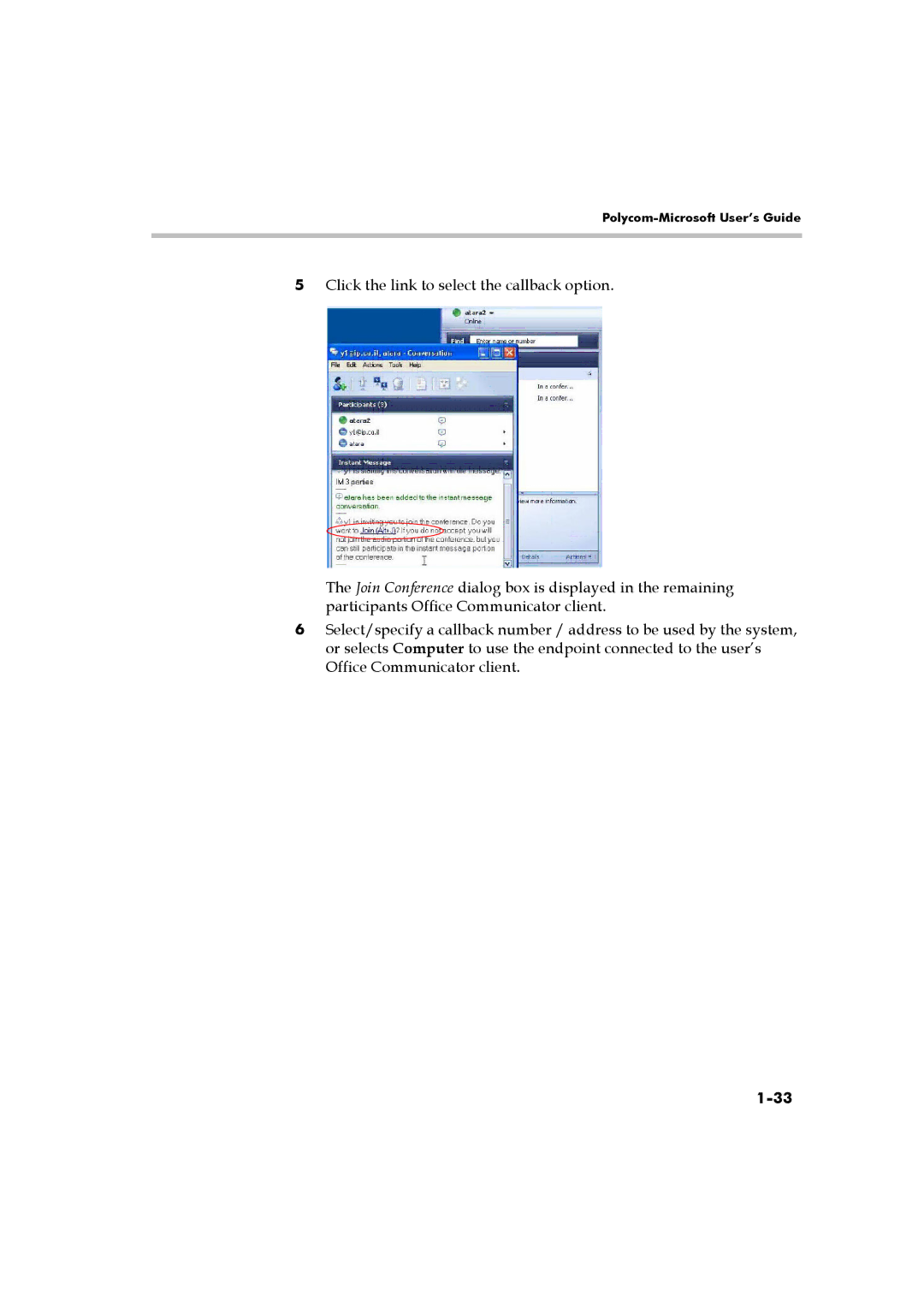 Polycom DOC2223A manual Polycom-Microsoft User’s Guide 