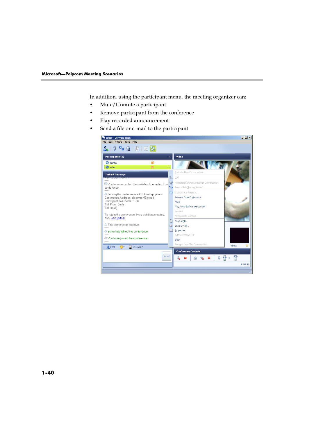 Polycom DOC2223A manual Microsoft-Polycom Meeting Scenarios 