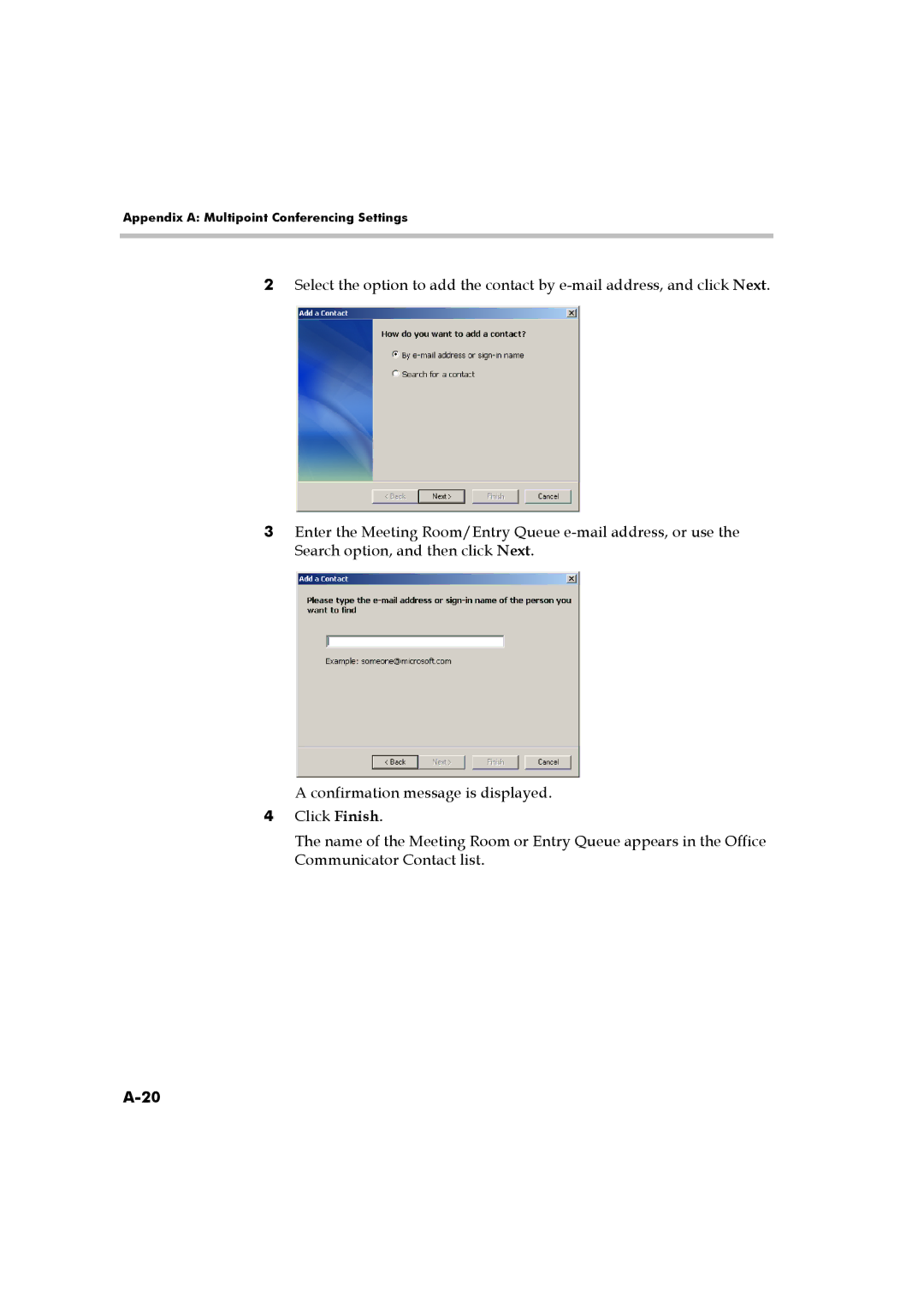 Polycom DOC2223A manual Appendix a Multipoint Conferencing Settings 